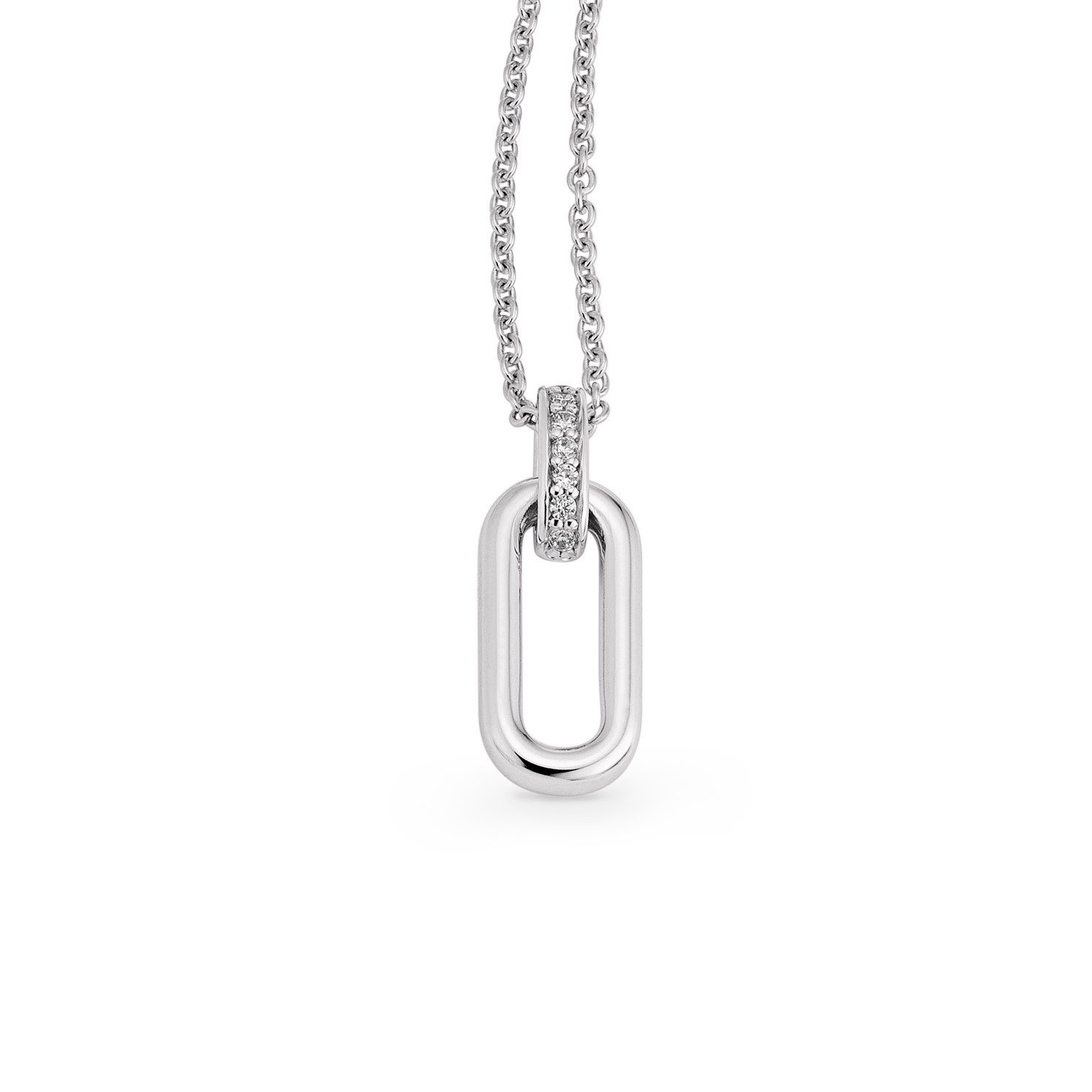 Orolino Kette mit Anhänger Gold 585 mit 7 natürlichen Brillanten zus. 0,035ct.