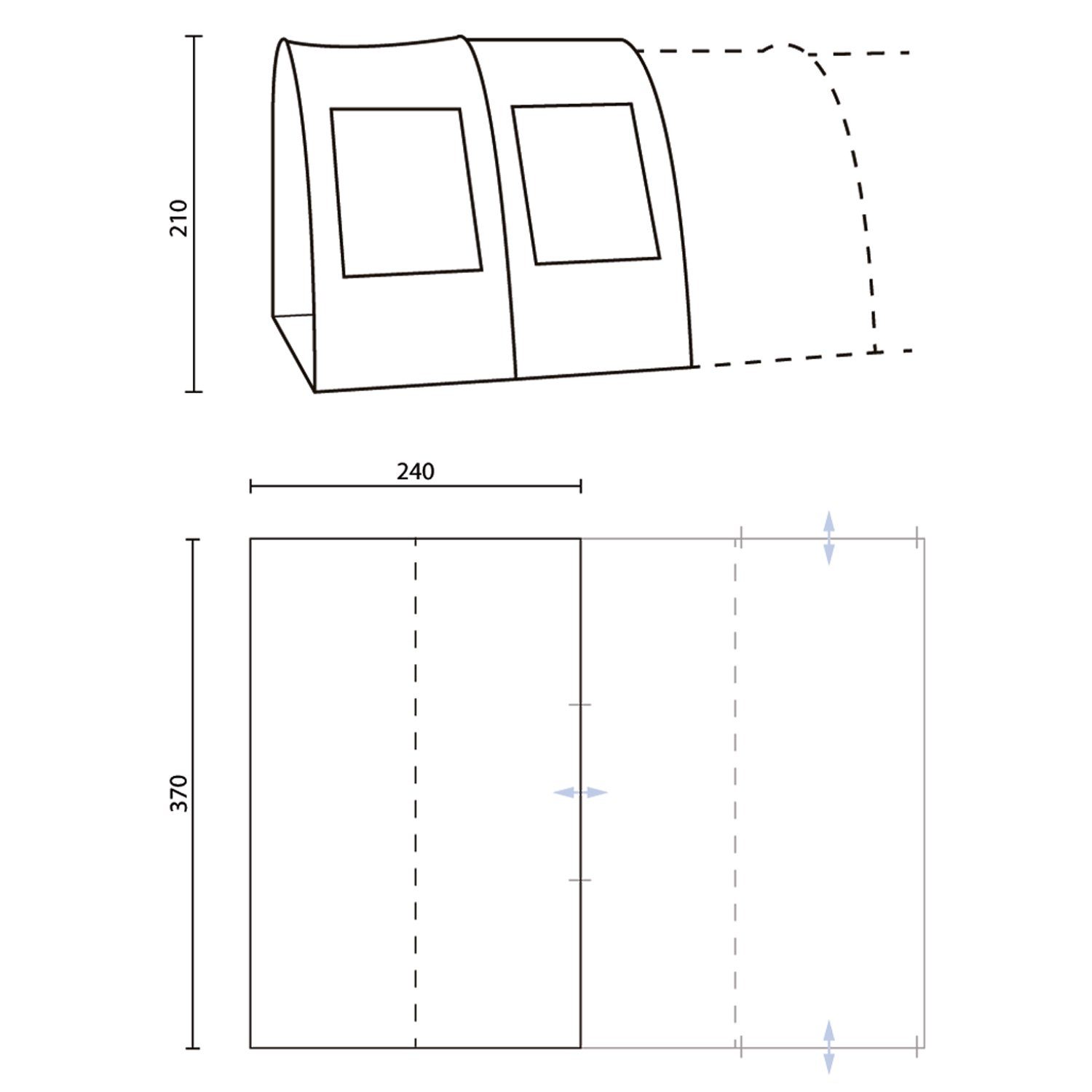 Skandika Vorzelt Canopy für Gotland 5, günstig online kaufen
