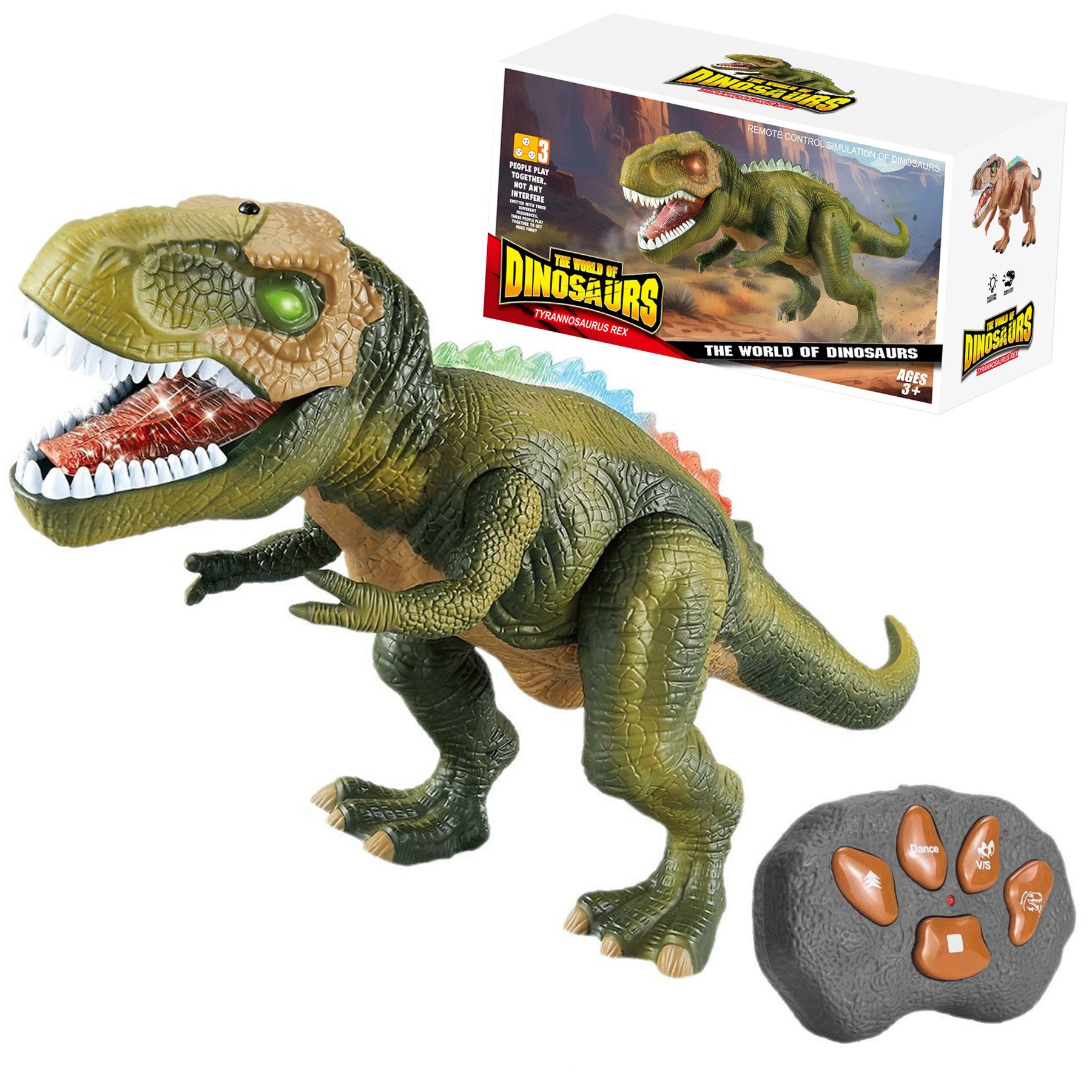 Senmudi Spielfigur Kinder LED Ferngesteuertes Dinosaurier günstig online kaufen