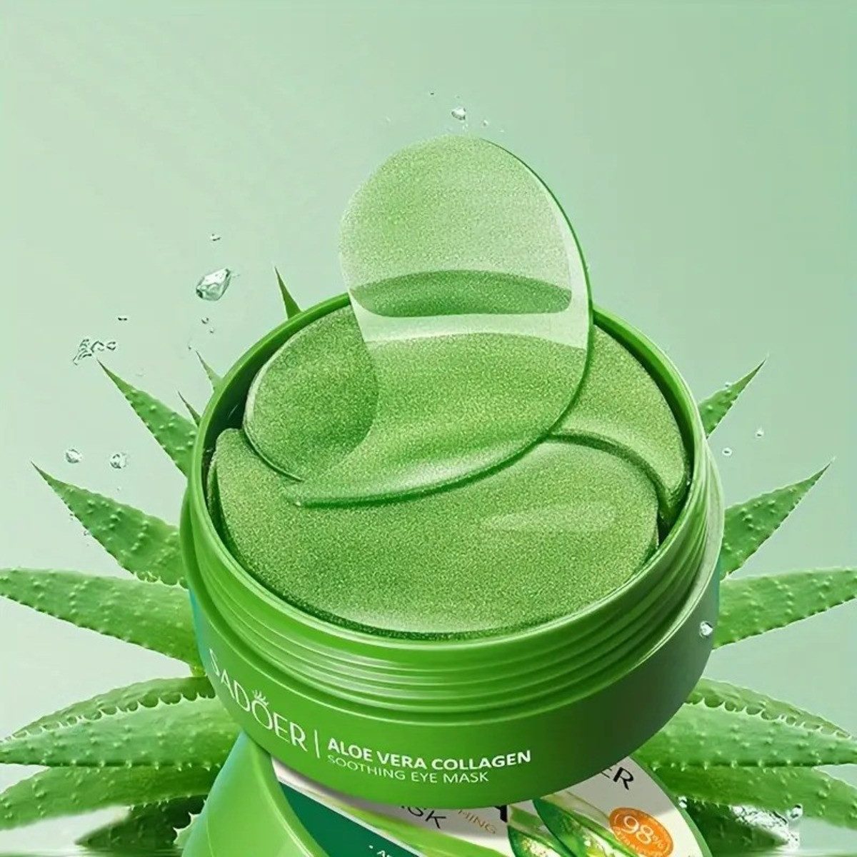 Montegoni Augenpads Anti Aging, Beruhigende Augenmaske gegen Augenringe und Schwellungen, 60-tlg., Lindert Müdigkeit, Reduziert Schwellungen, Anti Aging Augenpflege Pads gegen Falten,Augenmaske AntiFalten Wirkung