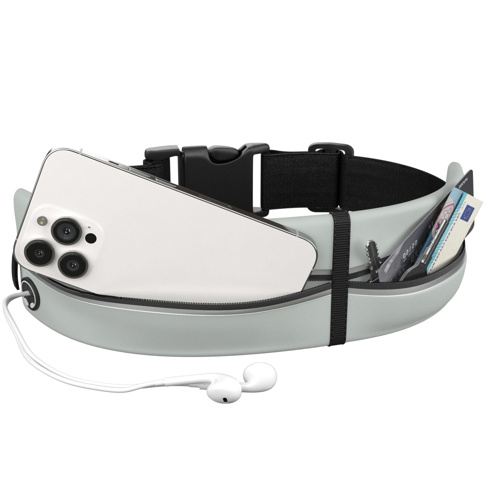 EAZY CASE Laufgürtel Universal Sport Bauchtasche Schmal Sportgürtel mit Rei günstig online kaufen