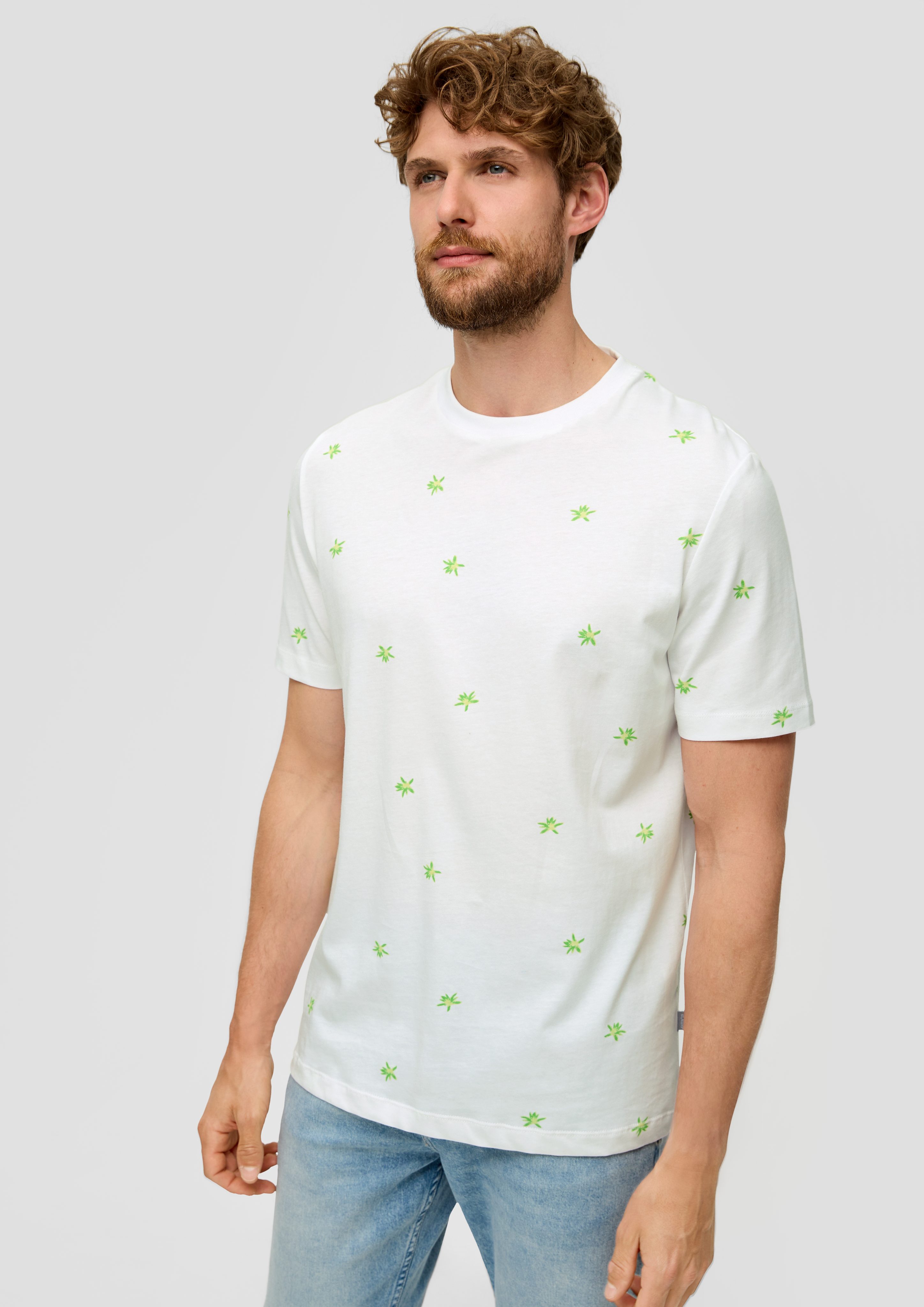 s.Oliver Kurzarmshirt T-Shirt mit Crew Neck günstig online kaufen