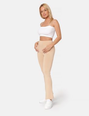 Bellivalini Leggings Damen Yogahose mit ausgestelltem Bein und Taschen BLV50-282 (1-tlg) mit Hoher Taille