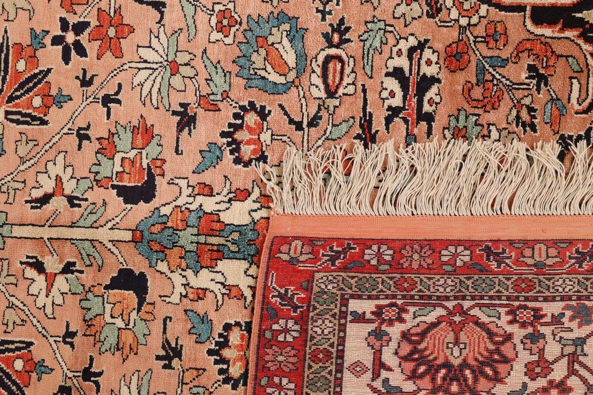 Seidenteppich Turkaman Seidenkette mm rechteckig, Höhe: Handgeknüpfter Nain Orientteppich, Trading, 6 139x189