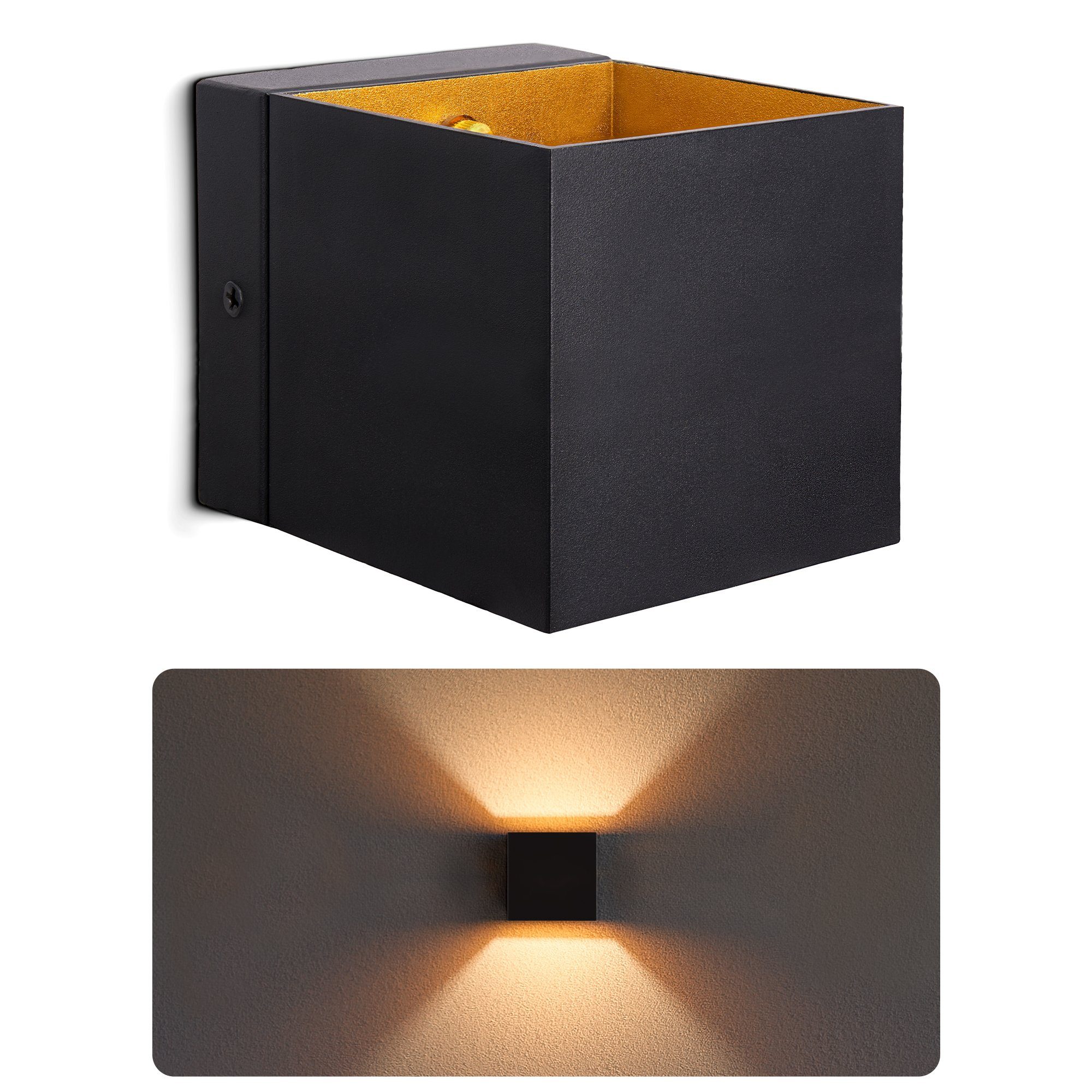 SSC-LUXon LED Wandleuchte EPITA Treppenleuchte schwarz günstig online kaufen