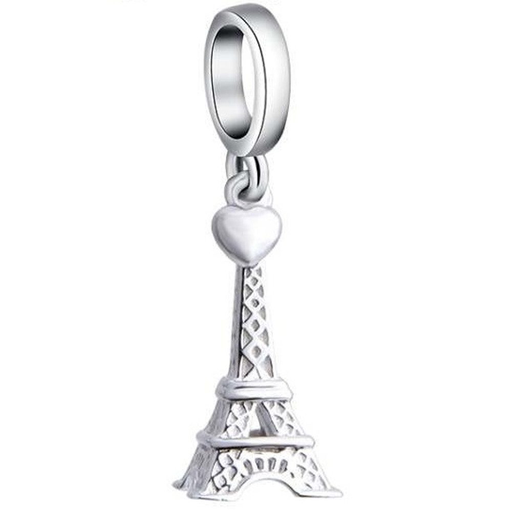 Bead Pariser Eiffelturm Charm Anhänger aus 925er Sterling Silber