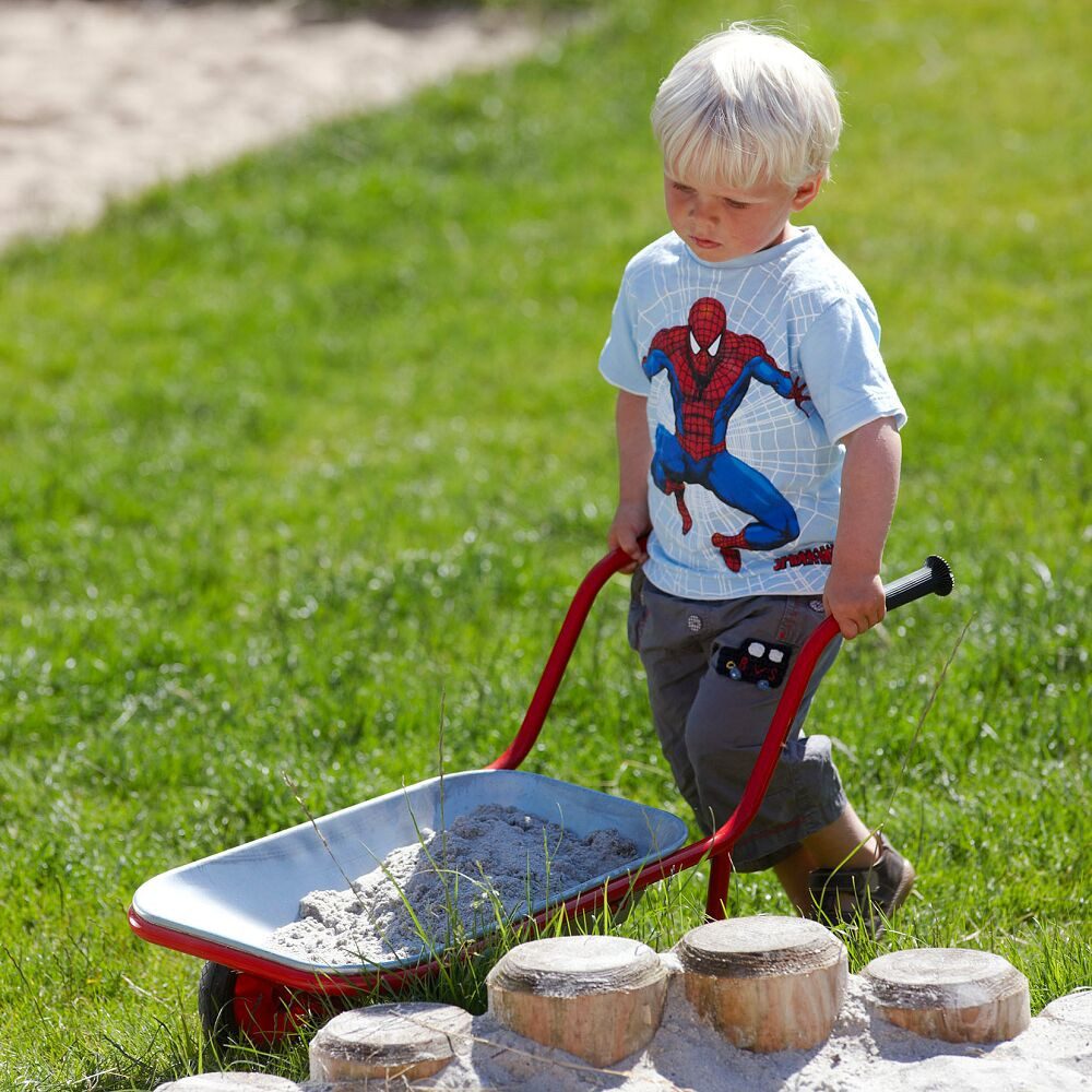 Winther Tretfahrzeug Mini Viking Schubkarre, Ideal für Kitas, Krippe und Kindergarten