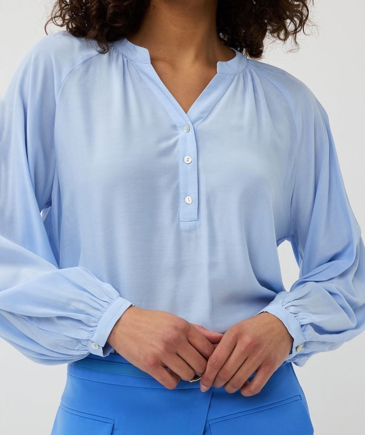 Esqualo Trägertop Esqualo Bluse R-Neck Blau günstig online kaufen