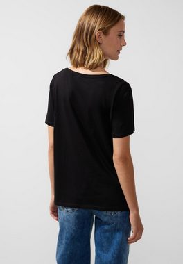 STREET ONE T-Shirt in Unifarbe