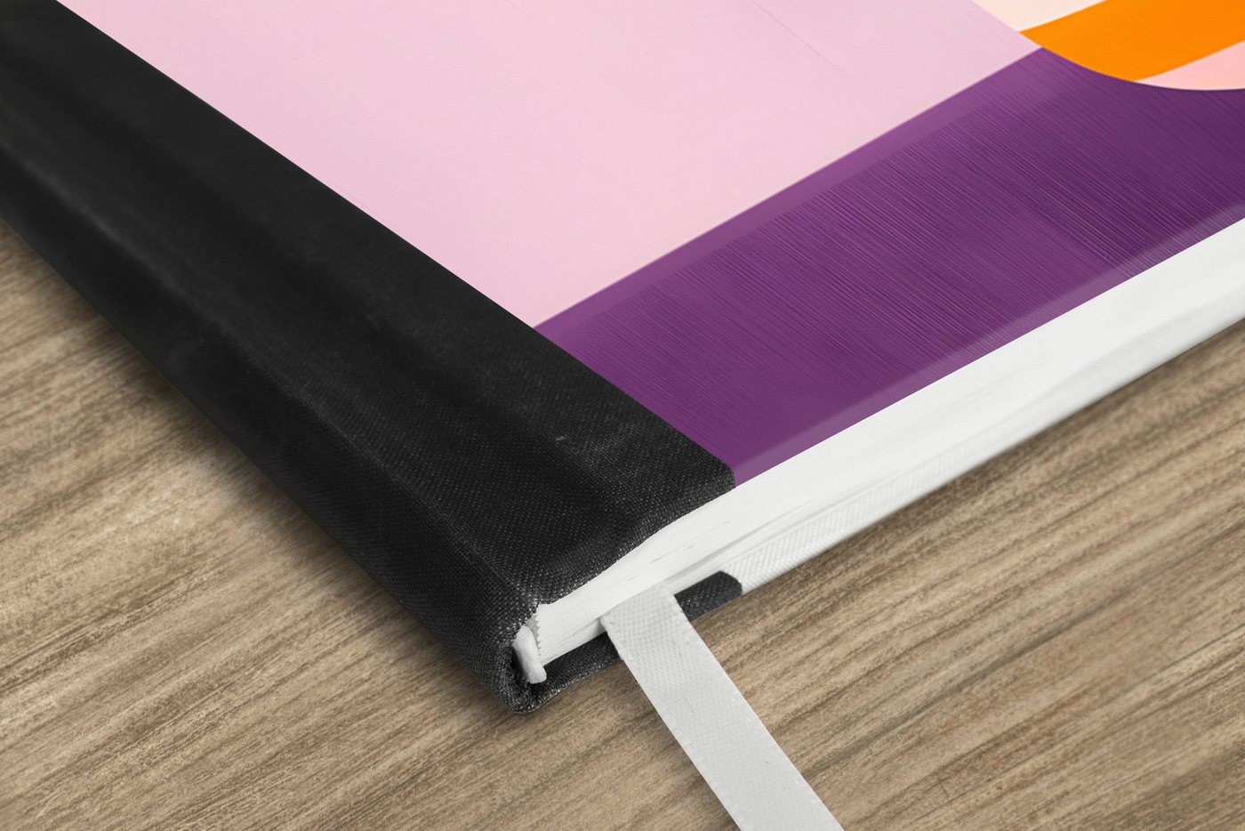 Thumbnail - MuchoWow Notizbuch Tulpen - Vase - Streifen - Lila, Notebook, Notizblock a5, Tagebuch, Journal Liniert