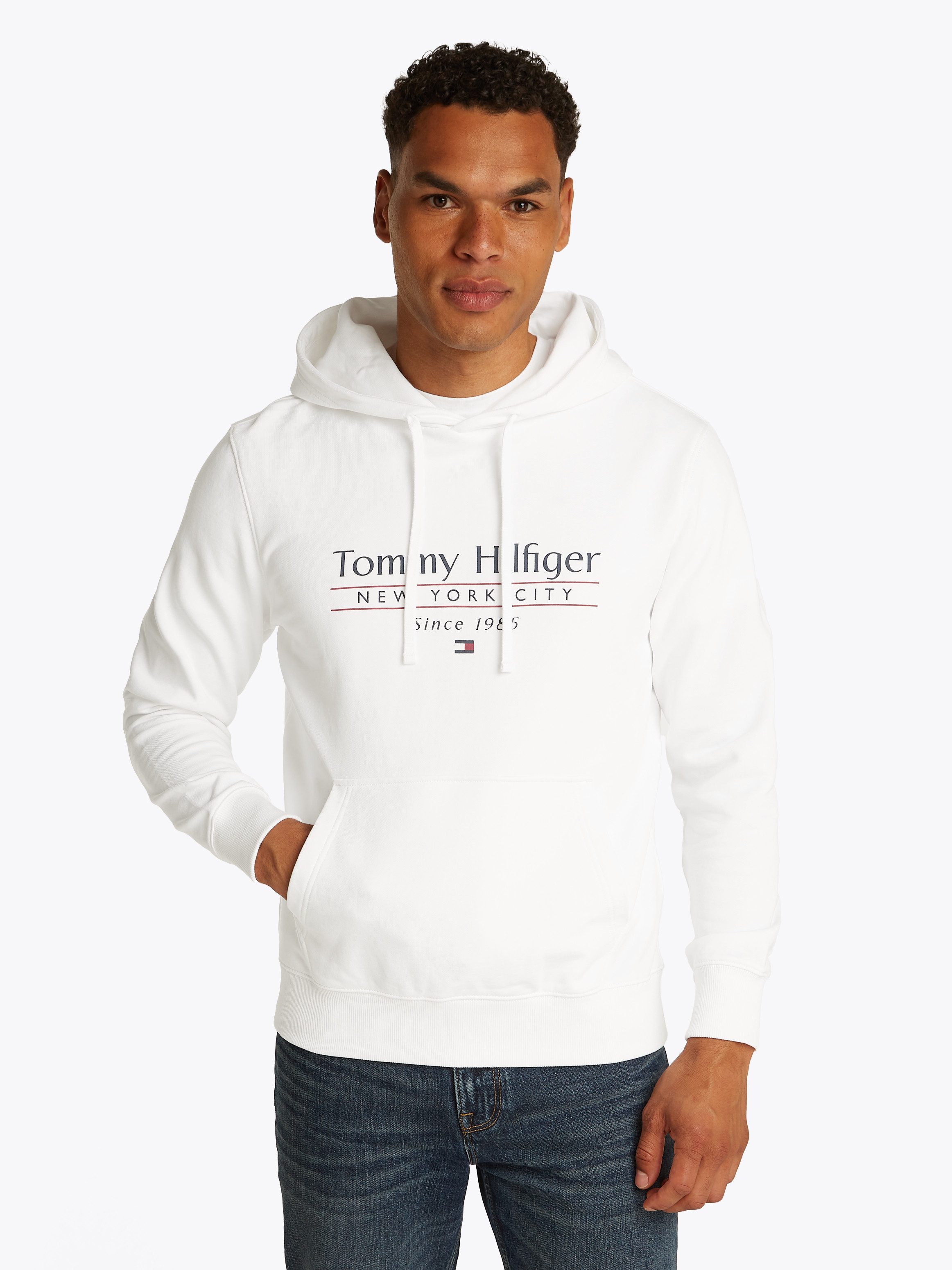 Tommy Hilfiger Hoodie HILFIGER CENTER STACK günstig online kaufen