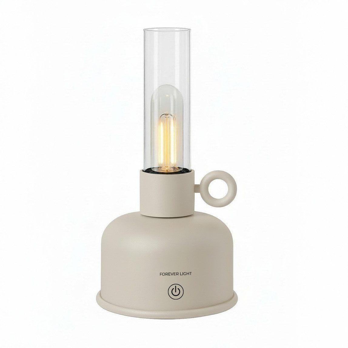 Forever Light LED Nachttischlampe Vintage Petroleum, LED fest integriert, Warmweiß, Vintage LED-Petroleumlampe mit 3 Helligkeitsstufen