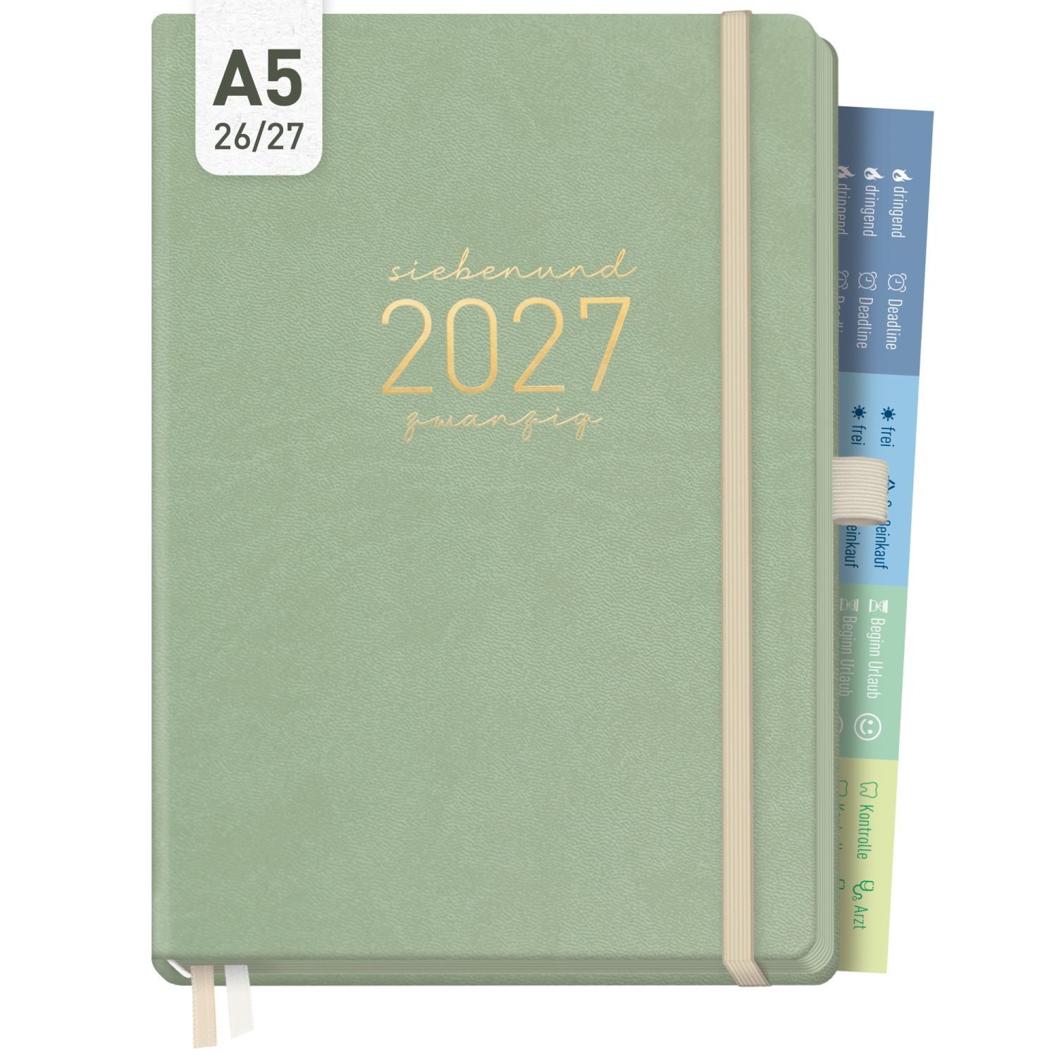 Häfft Terminkalender Chäff-Timer Deluxe 2026/2027 / 17 Monate / A5