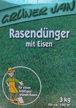 BURI Pflanzendünger Grüner Jan Rasendünger für ca. 100m²