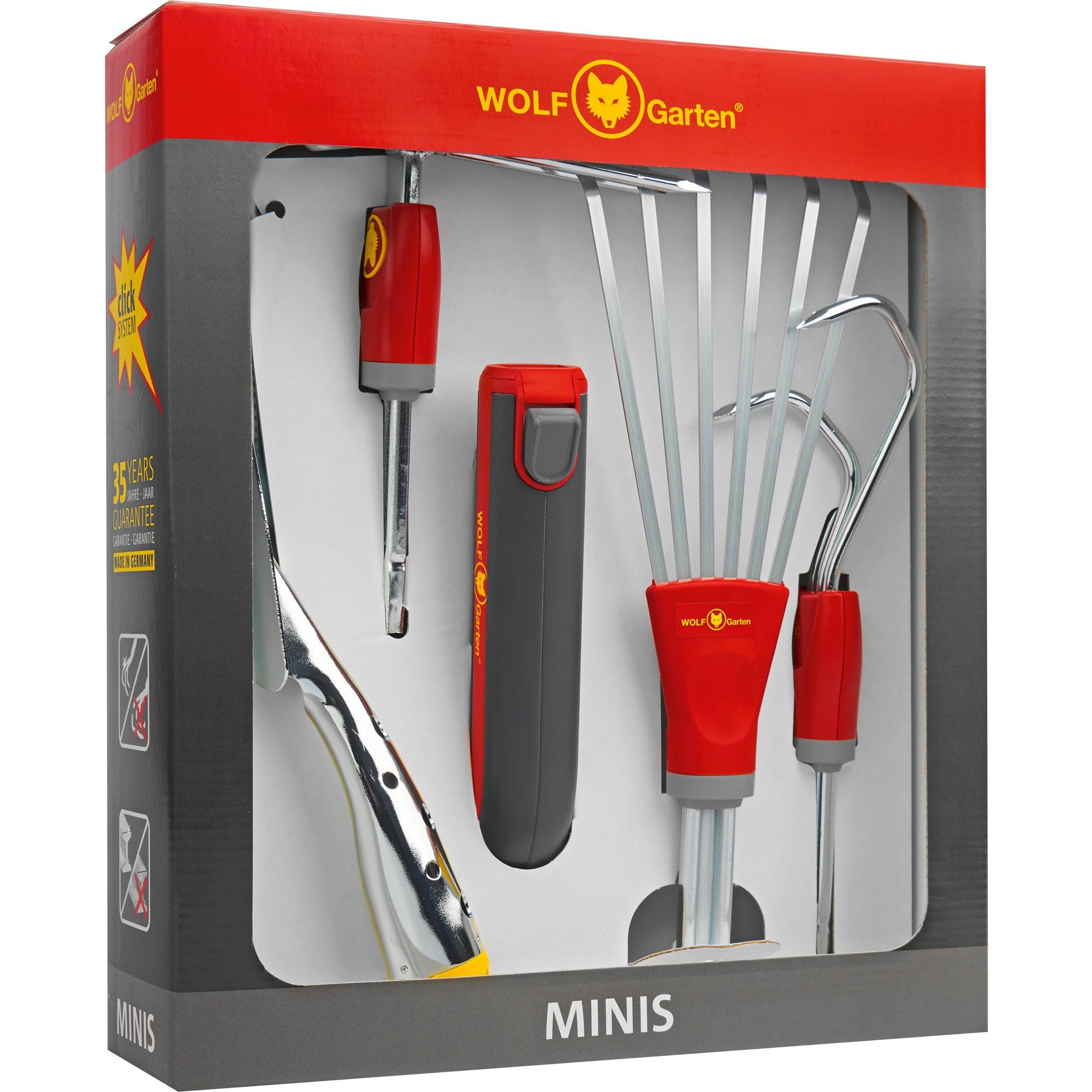 Gartenhacke WOLF-Garten multi-star Mini-Set P 262, 5-teilig