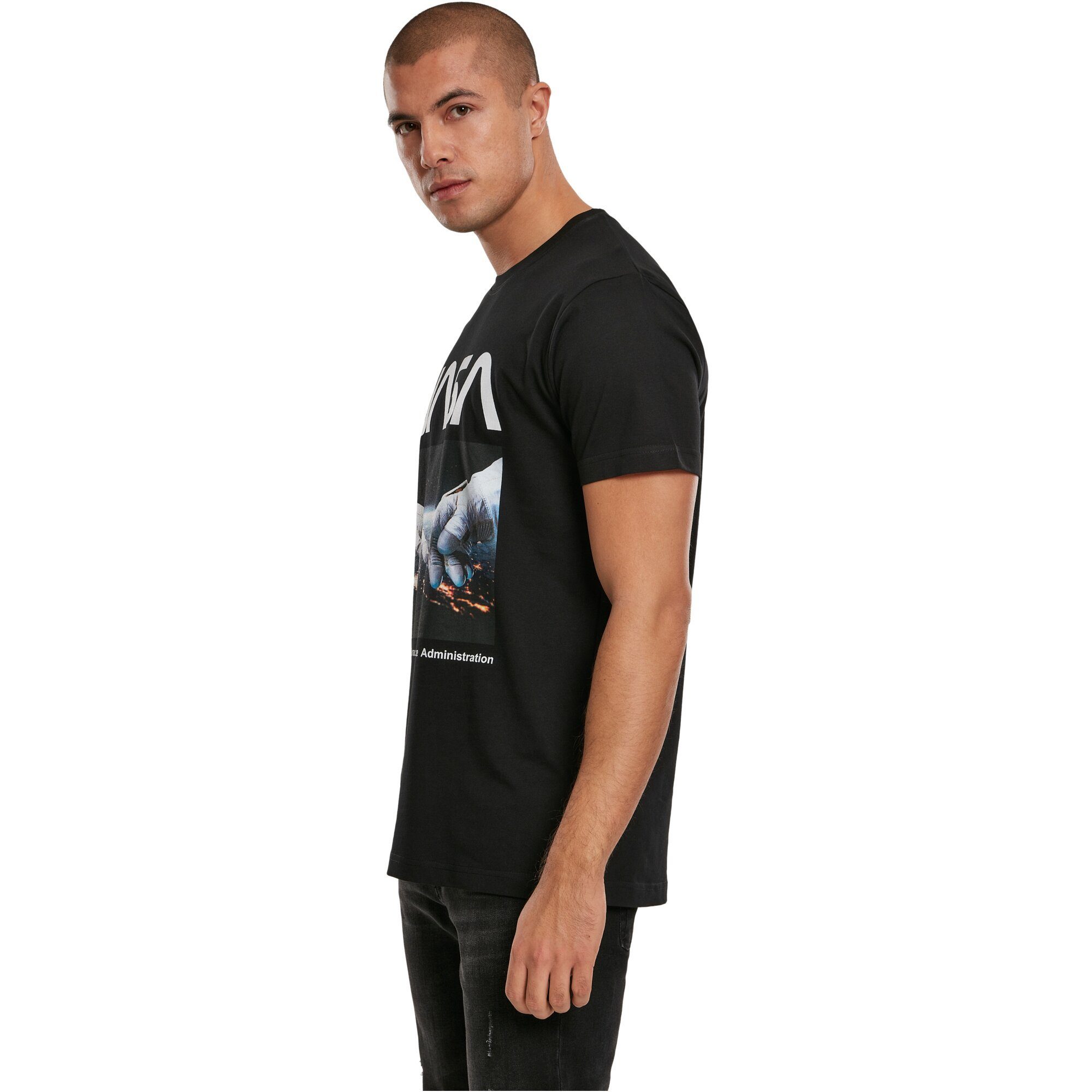 NASA Tee T-Shirt Herren Hands black MisterTee (1-tlg) Astronaut