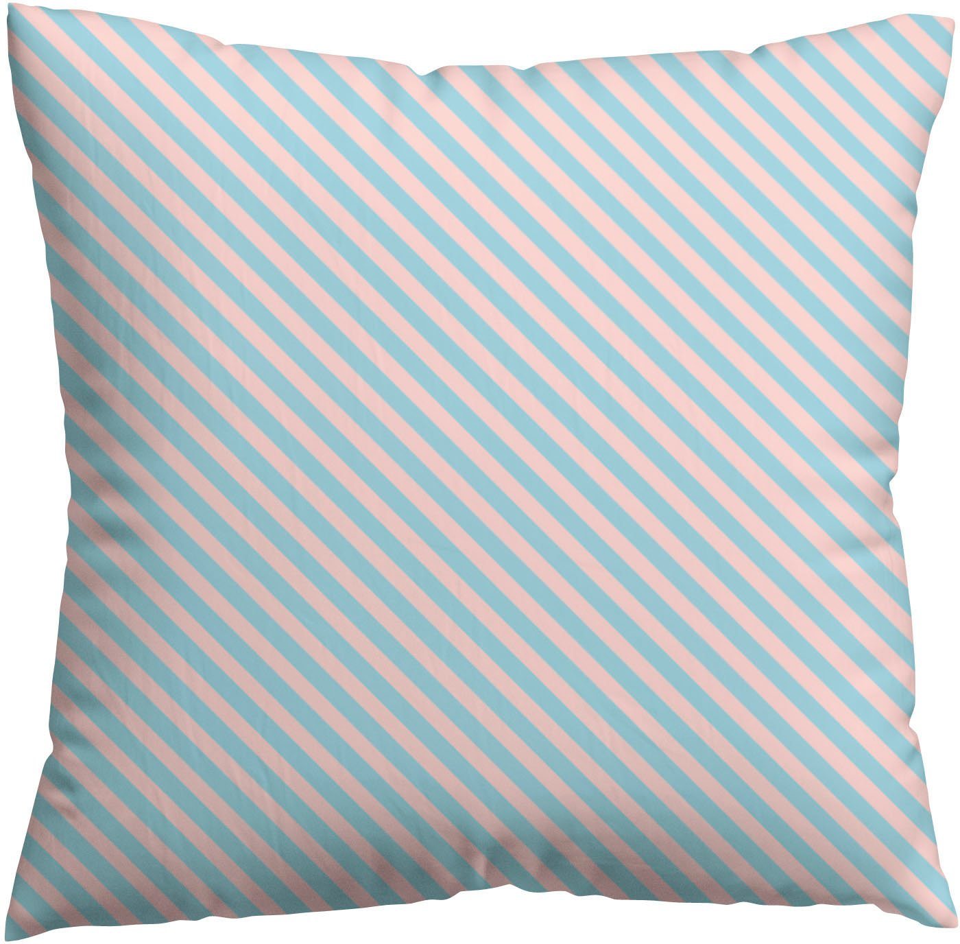 Schlafgut Kissenbezug Premium Kissenbezug Woven Fade Satin (1 St), (1 Stück), Ton-in-Ton Reißverschluss, Fadendichte von 300tc, Streifen, OEKO Tex