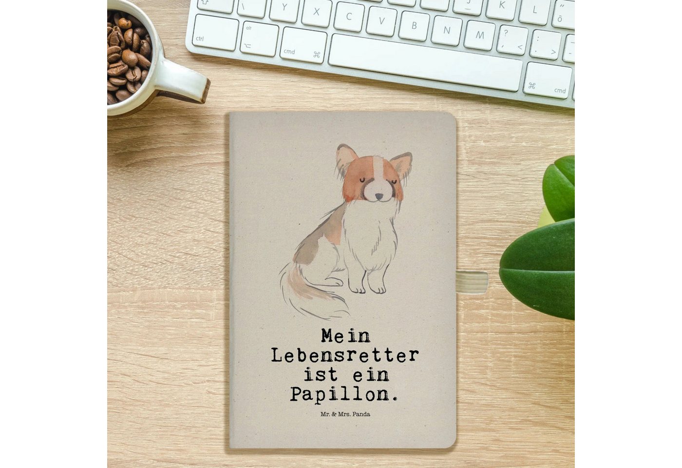 Thumbnail - Mr. & Mrs. Panda Notizbuch Papillon Lebensretter - Transparent - Geschenk, Kontinentaler Zwergsp Mr. & Mrs. Panda, Umwel...