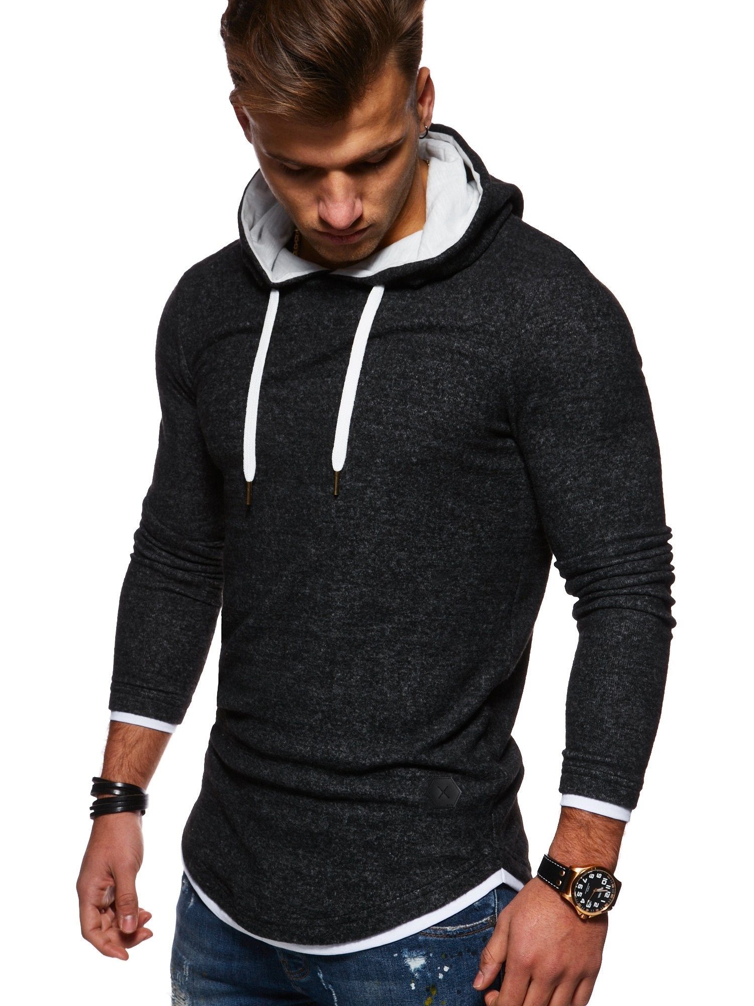 behype Kapuzensweatshirt LAYER im trendigen Layer-Look günstig online kaufen