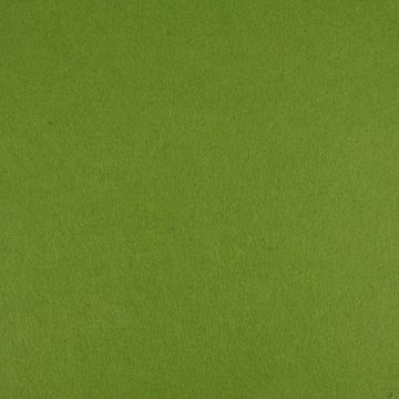 SCHÖNER LEBEN. Stoff Kreativstoff Filz 3mm Stärke einfarbig olivgrün 90cm Breite