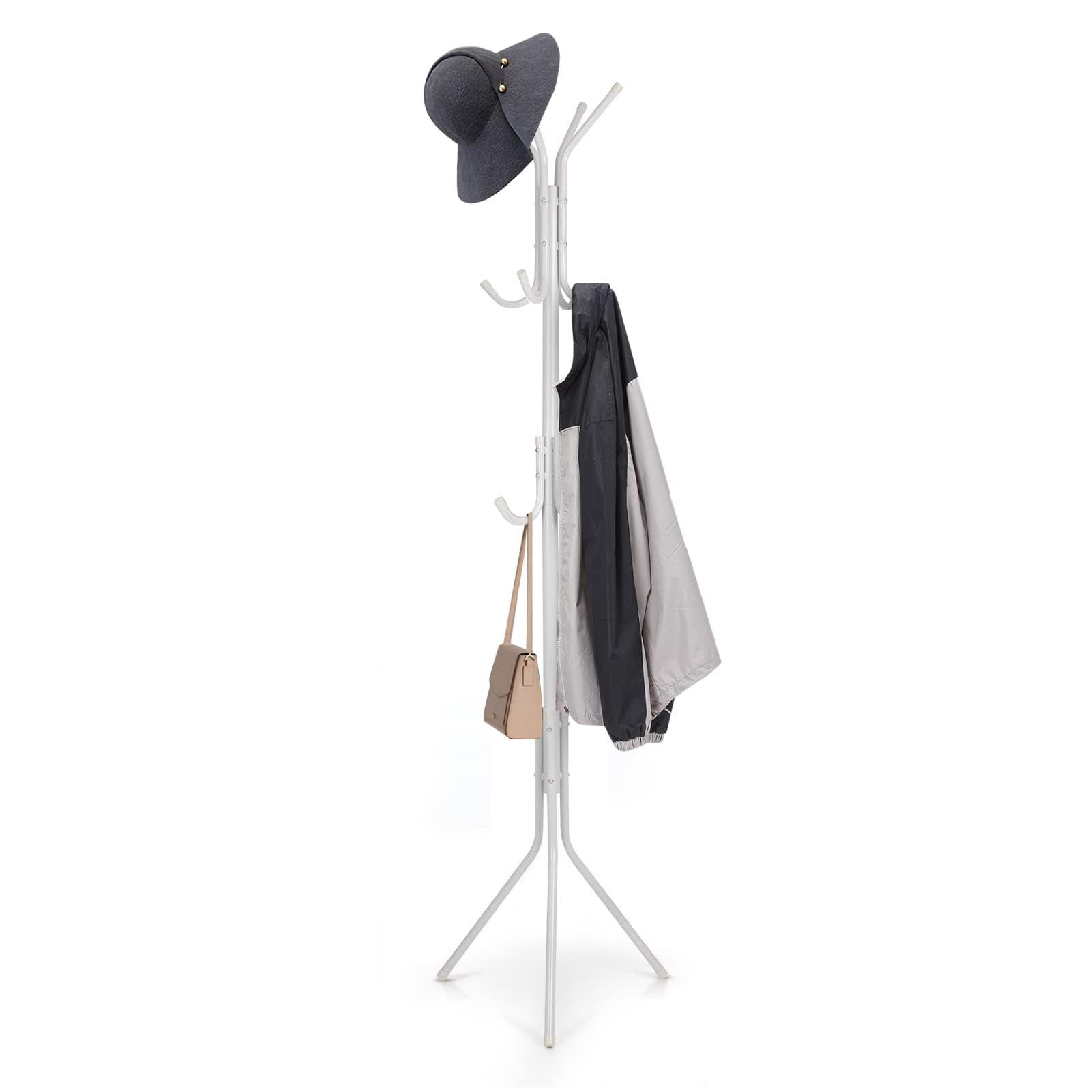 Youyijia Kleiderständer Garderobenständer mit 12 Haken – 175 cm Free-Standing Kleiderständer