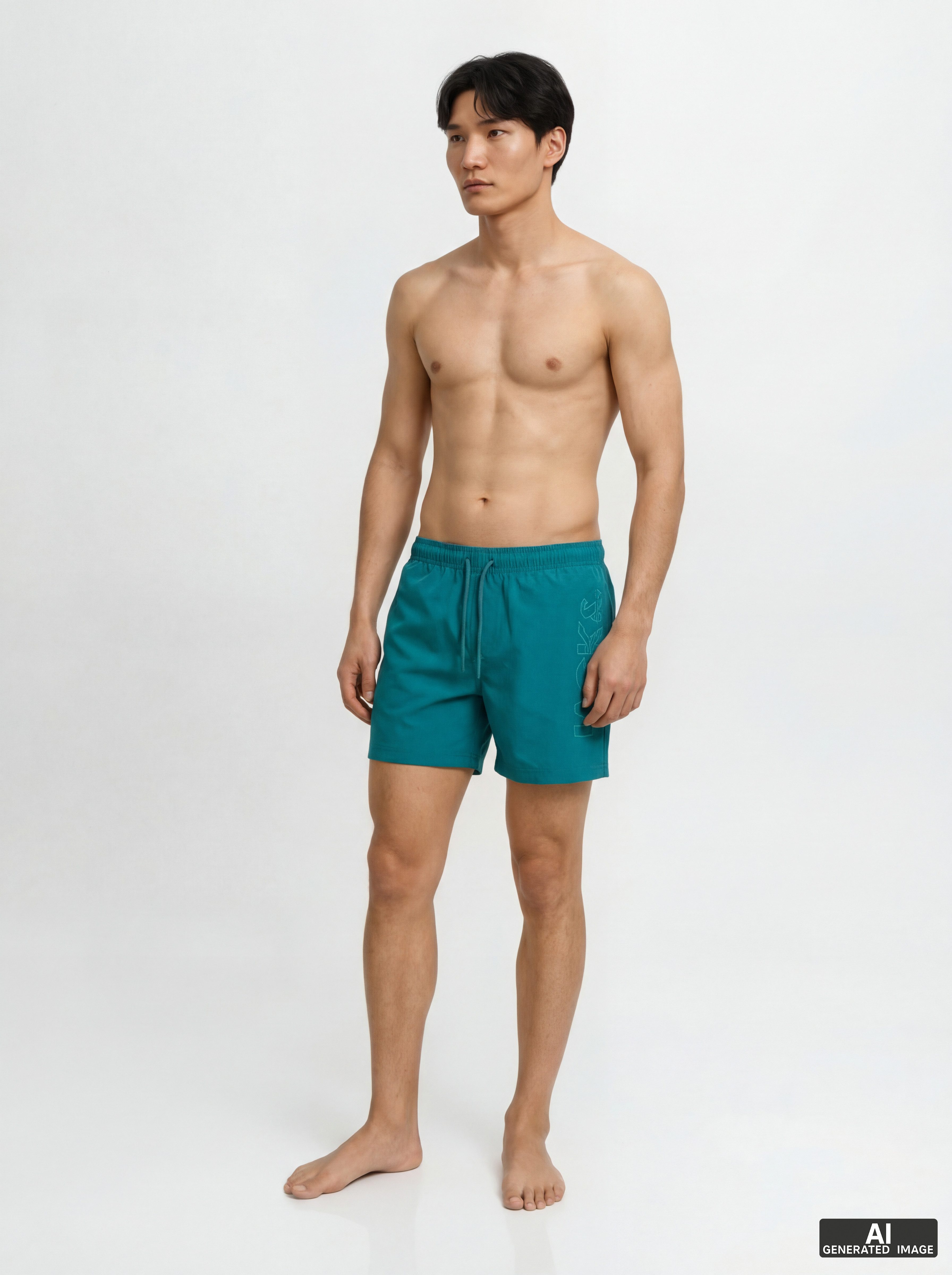 Jack & Jones Badeshorts JPSTMAUI WAVE LOGO SWIM SHORTS SN Kunstfaser, normal geschniten