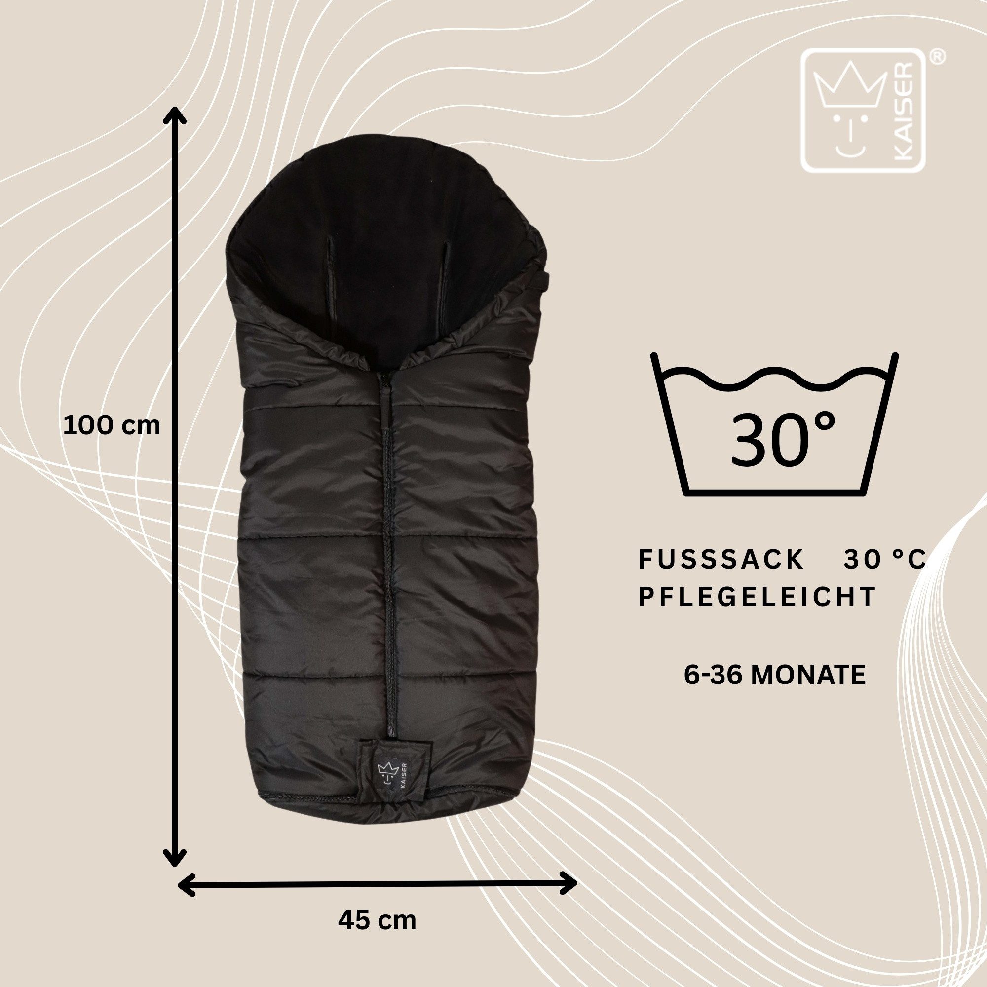 Kaiser Fußsack Sandy Thermo Kinderwagen Fußsack – Bild 5 von 5