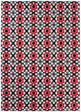 Designteppich Modern Teppich Kurzflor Wohnzimmerteppich Robust und pflegeleicht GRAU, Mazovia, 80 x 150 cm, Fußbodenheizung, Allergiker geeignet, Farbecht, Pflegeleicht