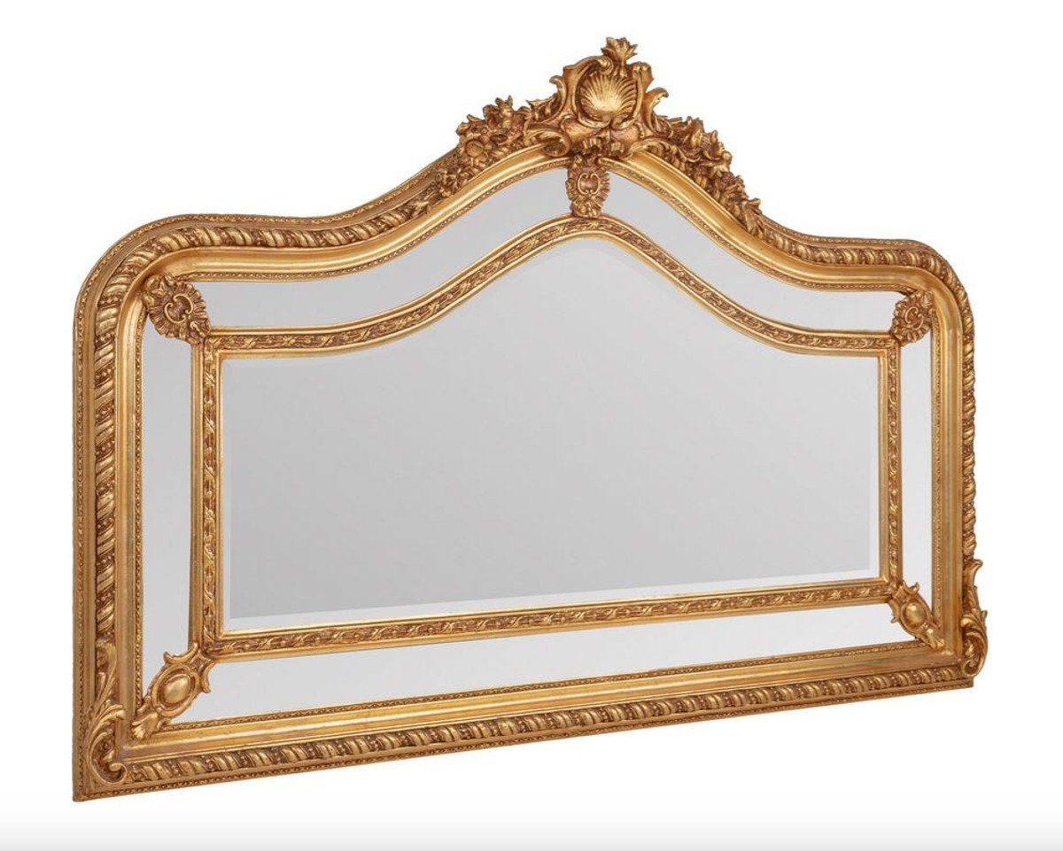Stil Prunkvoller Padrino - 190 Schwere Spiegel - Antik Ausführung Gold Casa x Barockspiegel cm 125 Barock