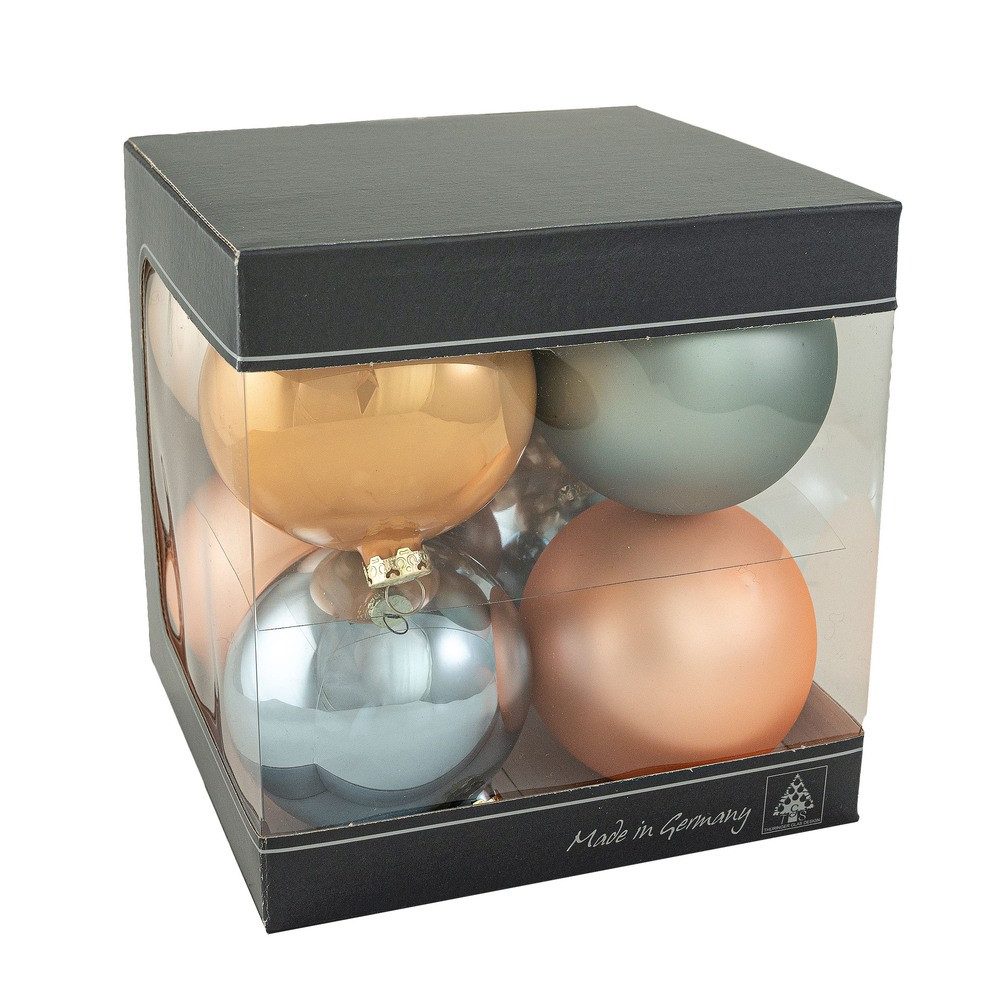Thüringer Glasdesign Christbaumschmuck Glaskugeln Behaglichkeit Ø8cm 8 Stüc günstig online kaufen