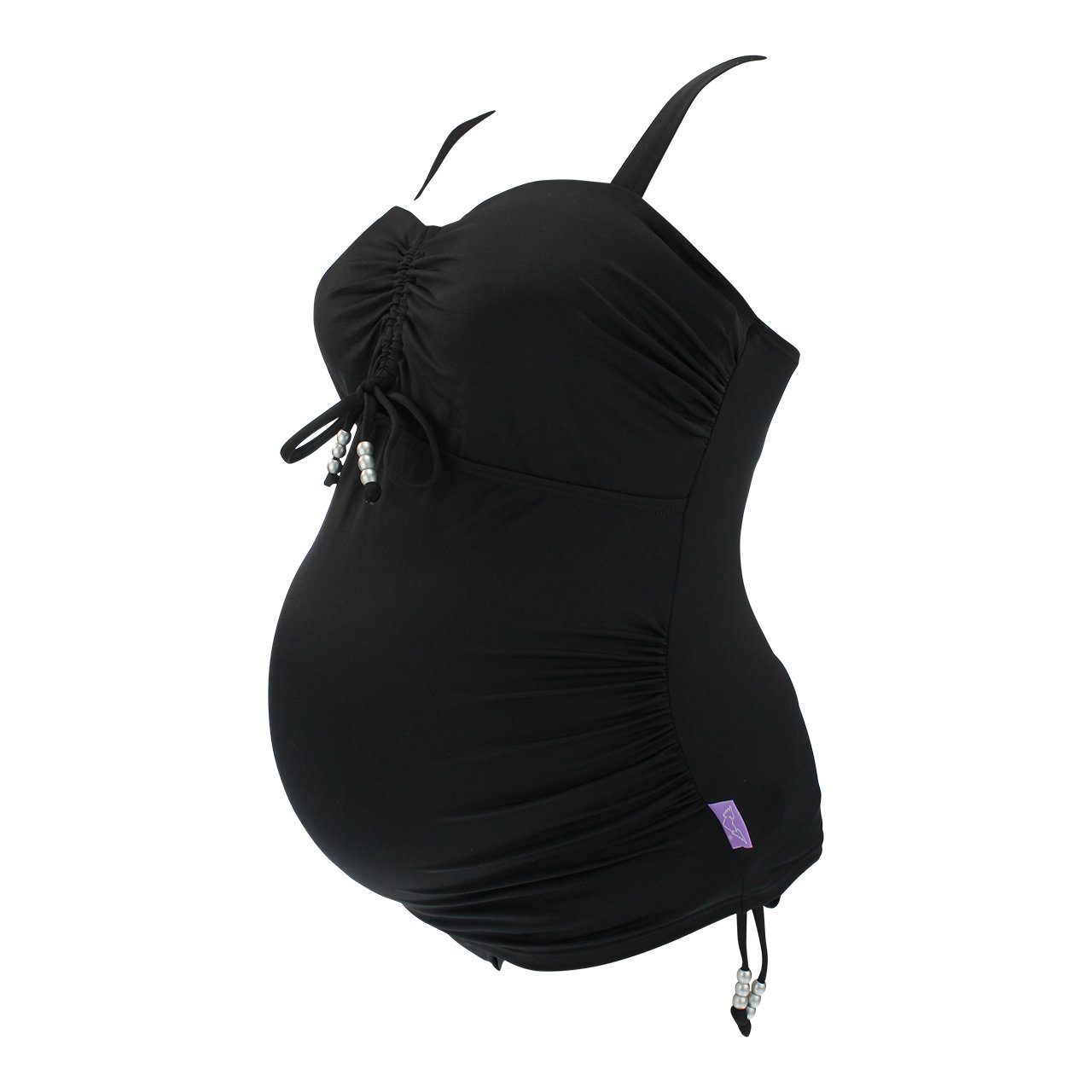 petit amour Umstands-Tankini CAMERON schwarz Umstandsbademode Stillfunktion m Buegel Cups D E F G (Top und Slip, 2-er Pack) Design made in Hamburg, stylish & bequem, wächst mit