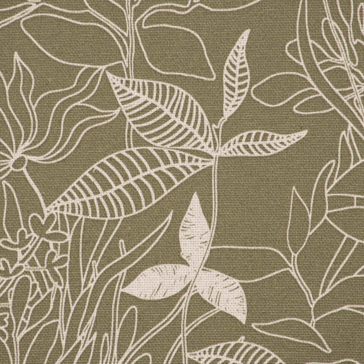 Lichtschutz, made grün Germany, SCHÖNER Baumwolle, (1 Smokband 245cm, weiß handmade, St), Meadow Blumen Vorhang vorgewaschen Vorhang LEBEN. Blätter LEBEN., SCHÖNER in