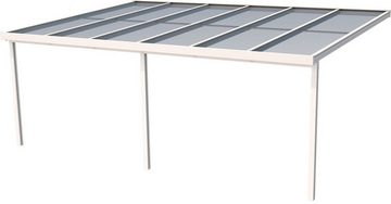 GUTTA Terrassendach Premium, BxT: 611x406 cm, Bedachung Doppelstegplatten, BxT: 611x406 cm, Dach Polycarbonat Opal