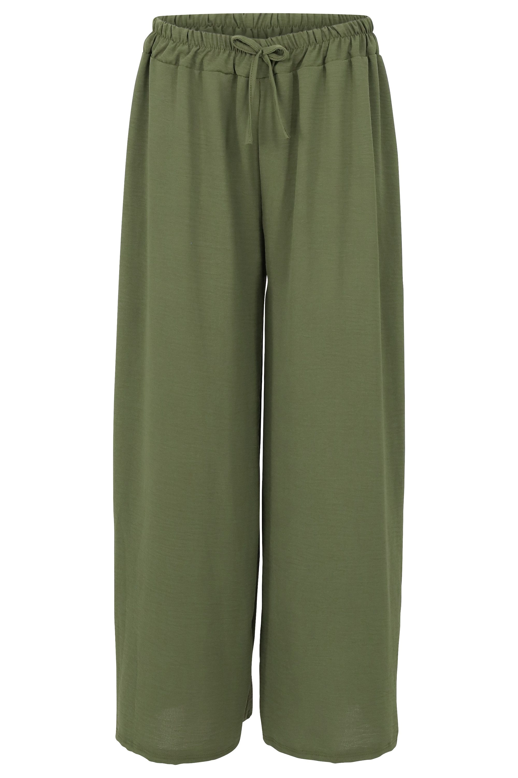 malito more than fashion Palazzohose malito Damen Palazzohose 2305 Sommerhose Marlenehose Culottehose mit elastischem Bund Einheitsgröße