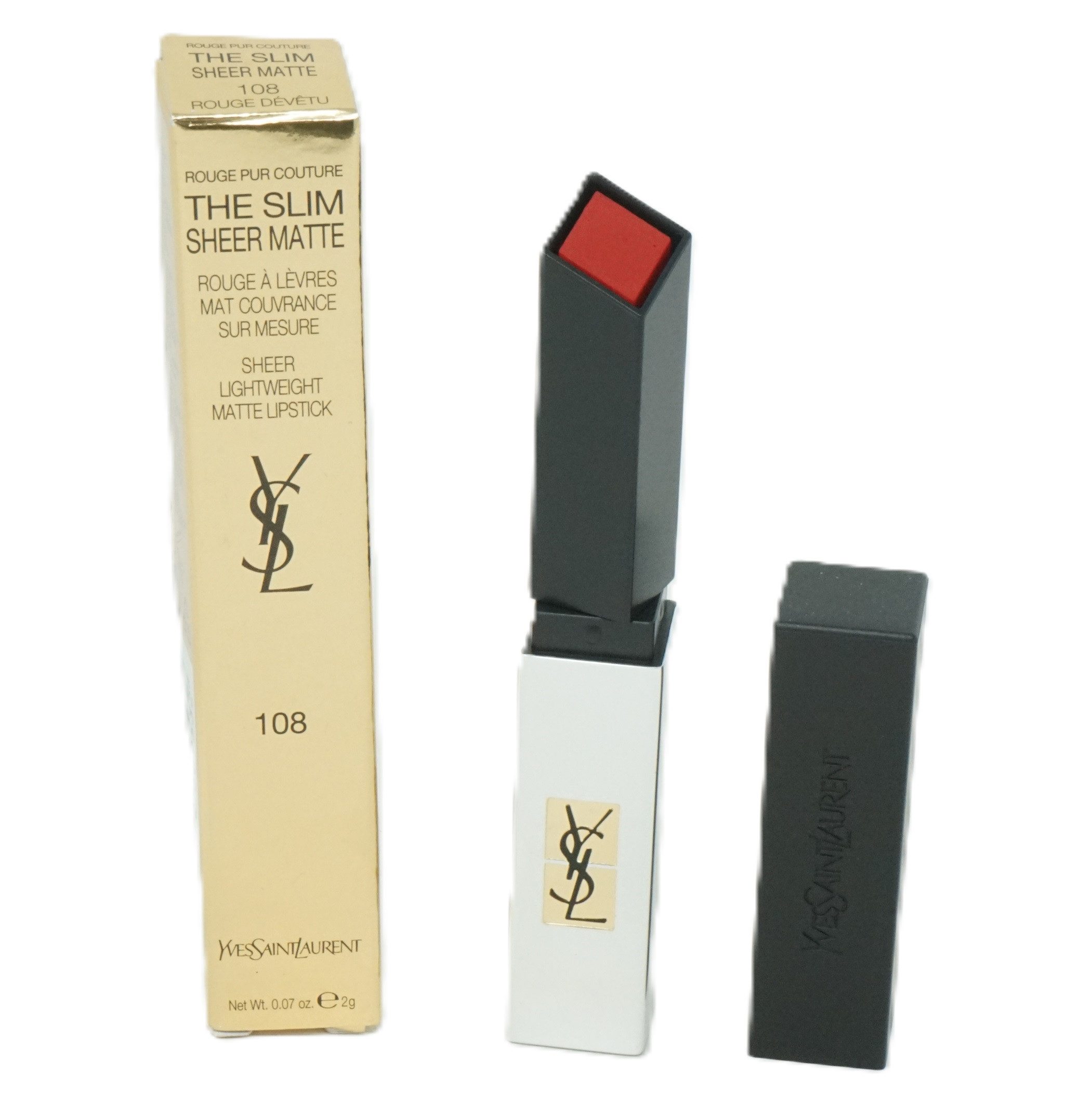 YVES SAINT LAURENT Lippenstift Yves Saint Laurent Rouge 2g Lippenstift 108 Rouge Devetu