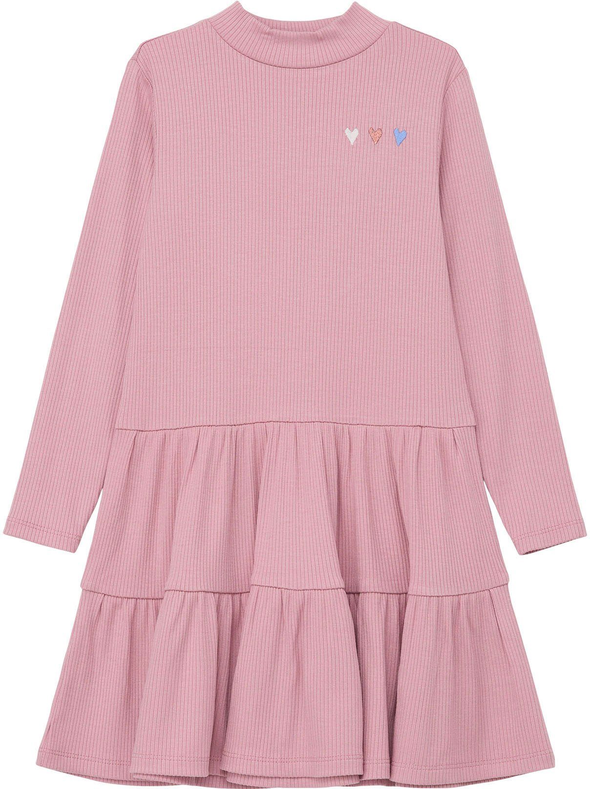 s.Oliver Junior Minikleid mit Stickereien lilac/pink