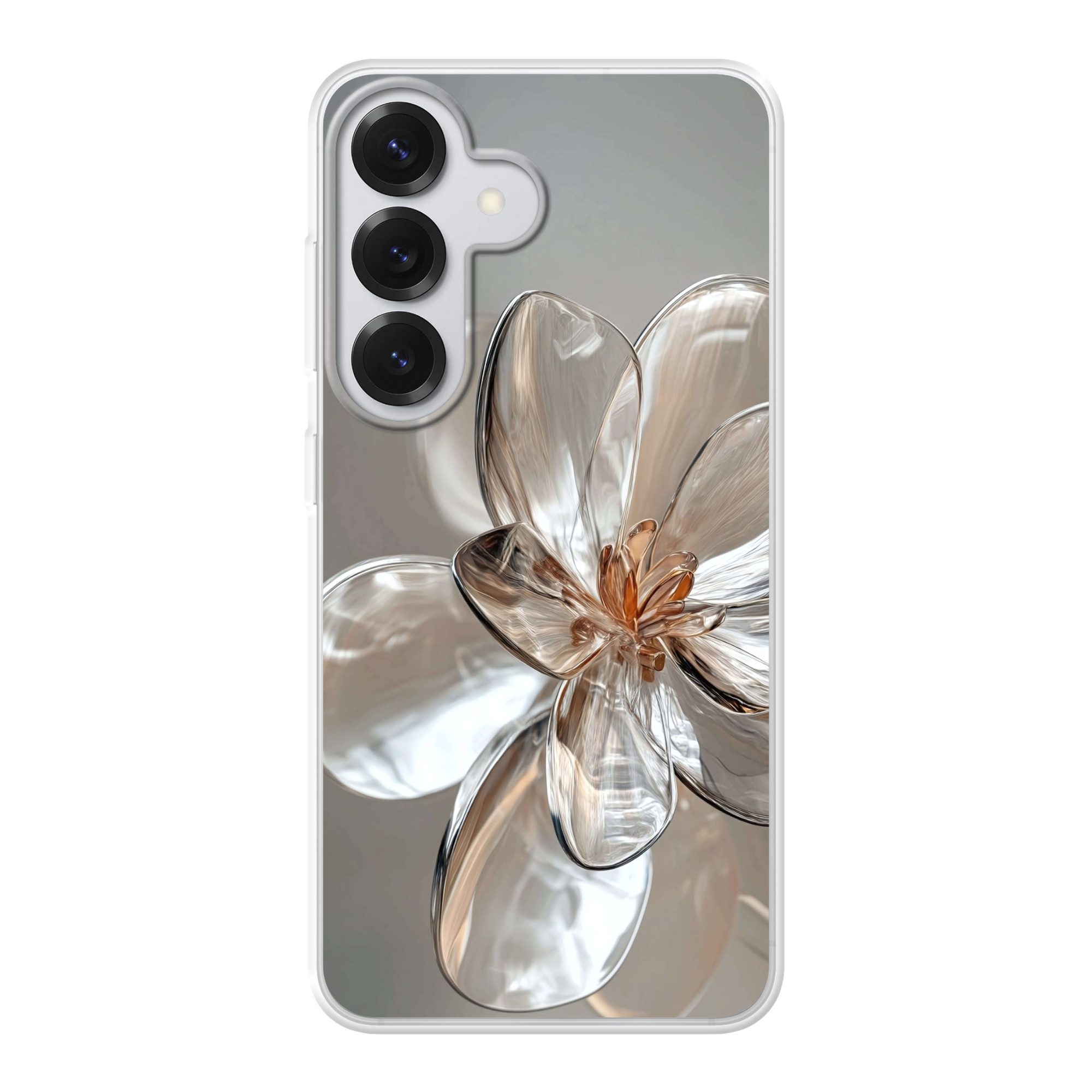 MuchoWow Handyhülle für Samsung Galaxy S26 Blume - Gläser - Transluzent, Handy Case, Silikon, Bumper Case Dünn
