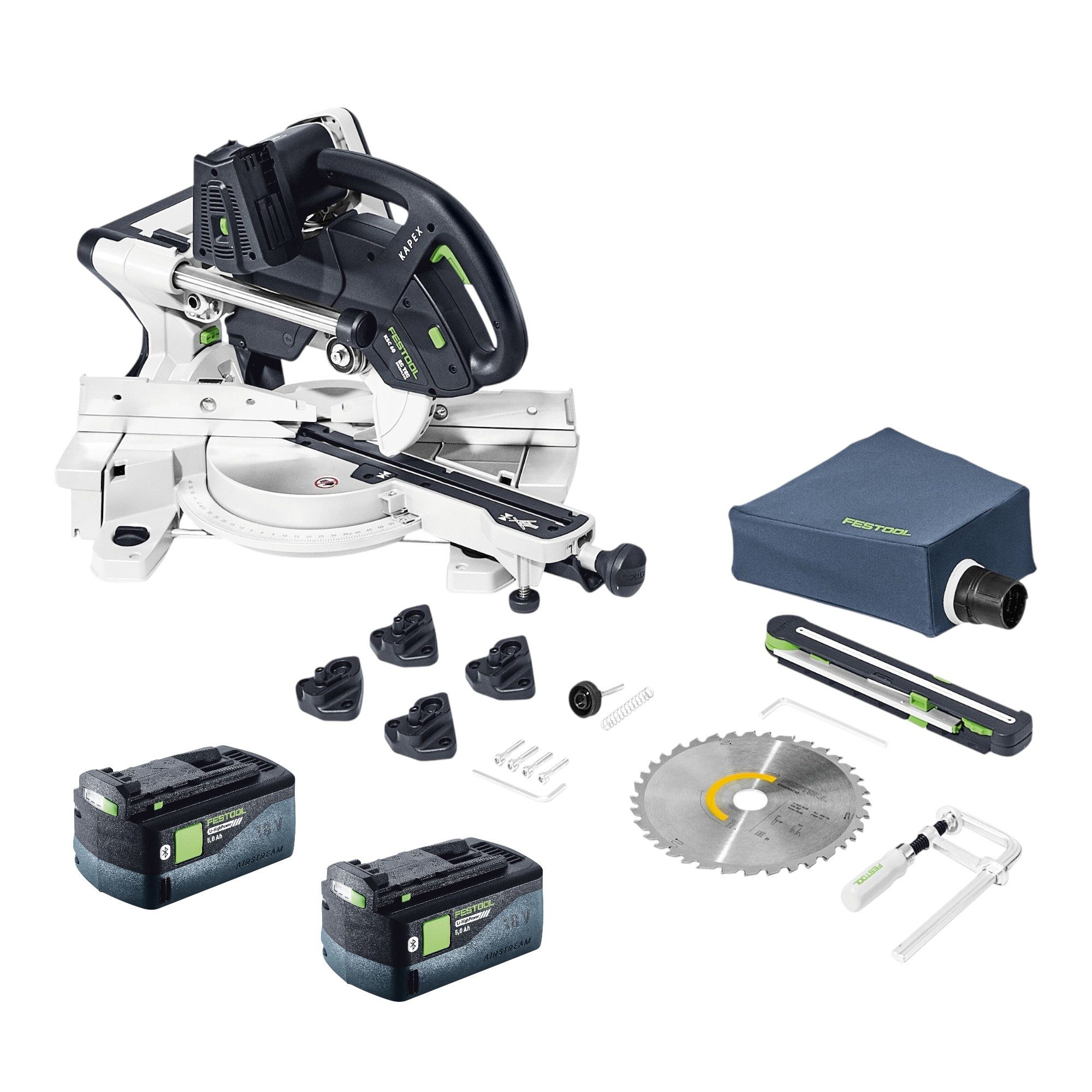 FESTOOL Akku-Kapp-Gehrungssäge KAPEX KSC 60 EB-Basic Akku Kapp Zugsäge 18 V / 36 V 216 mm Brushless