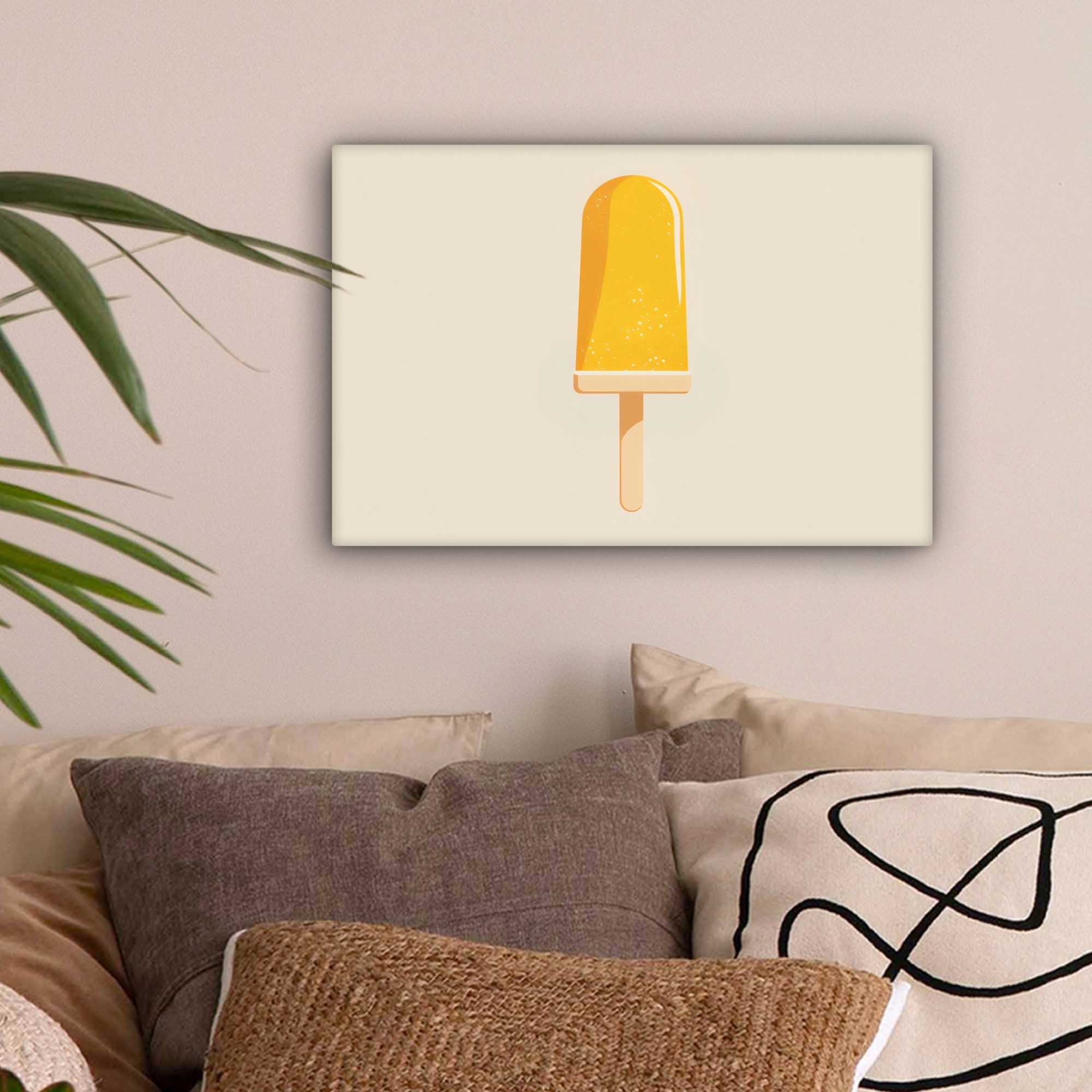 OneMillionCanvasses® Leinwandbild Eis am Stiel - günstig online kaufen
