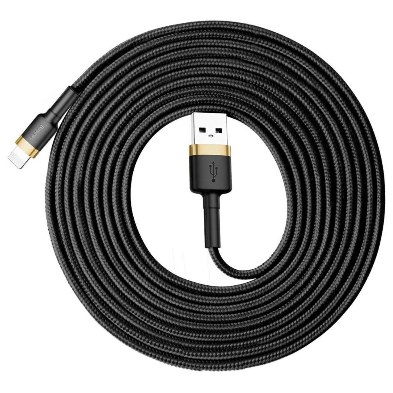 Baseus CALKLF-RV1 USB-Kabel, USB-A, Lightning, Lightning (300 cm), 3 m Kabel, SR-Schutz, 2 A Schnellladung, robustes Nylongeflecht