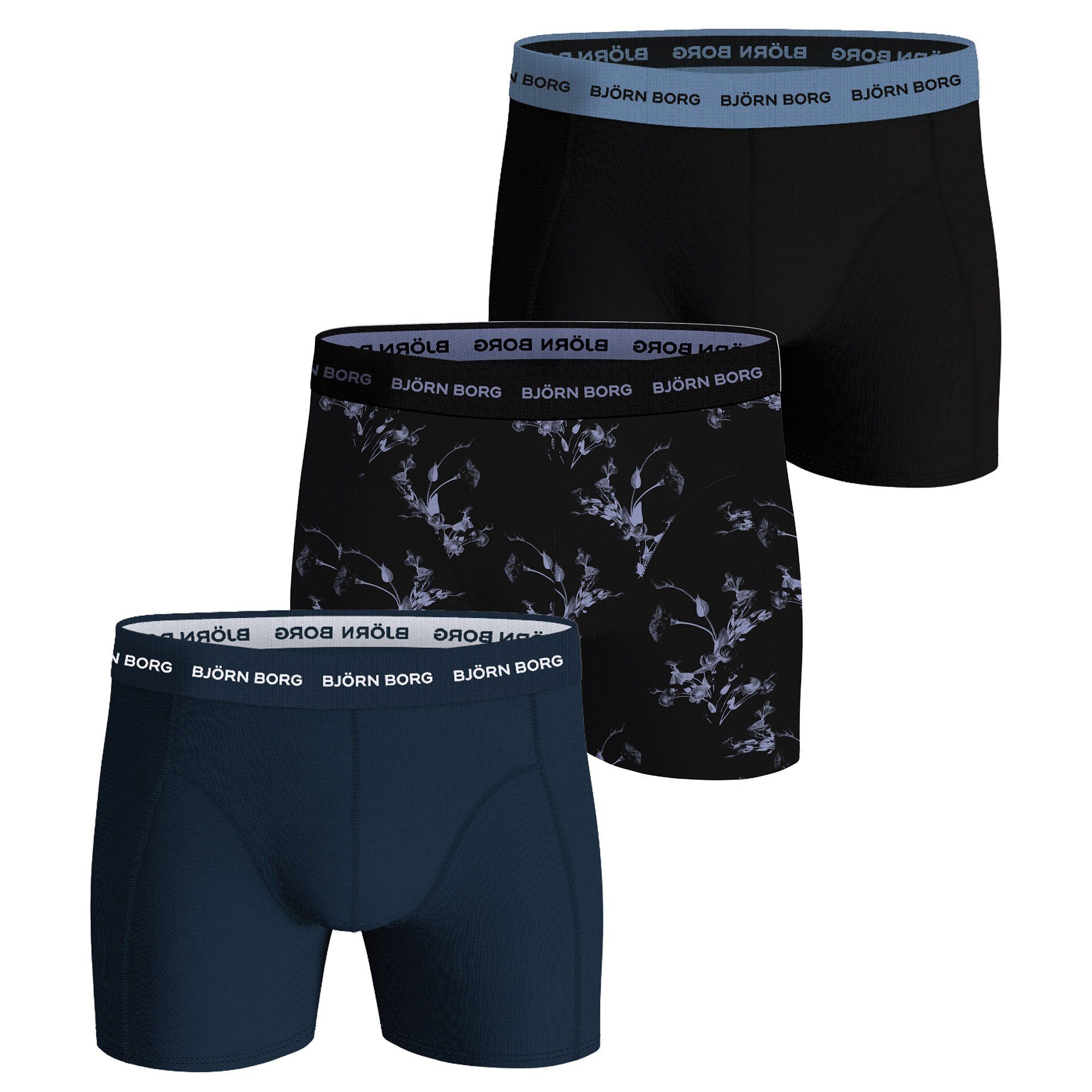 Boxer Herren Boxershort 3er Pack Baumwollmischung