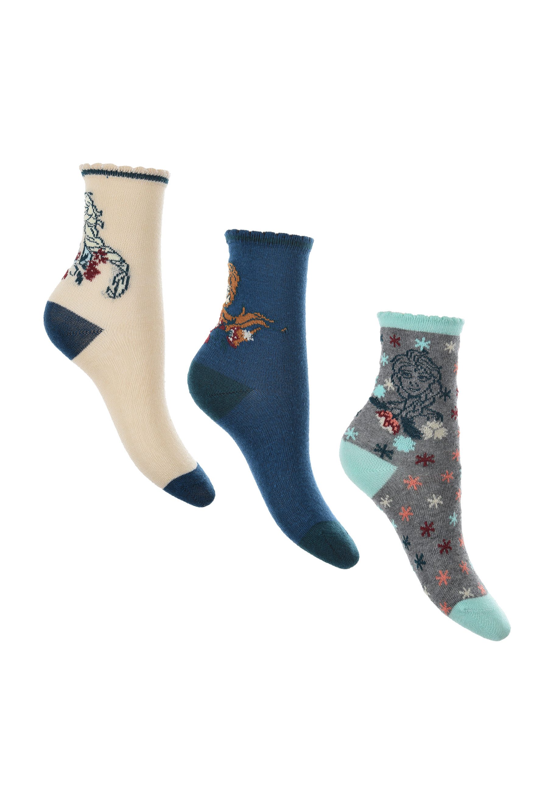 Disney Frozen Socken Kinder Mädchen Strümpfe Socken (6-Paar)