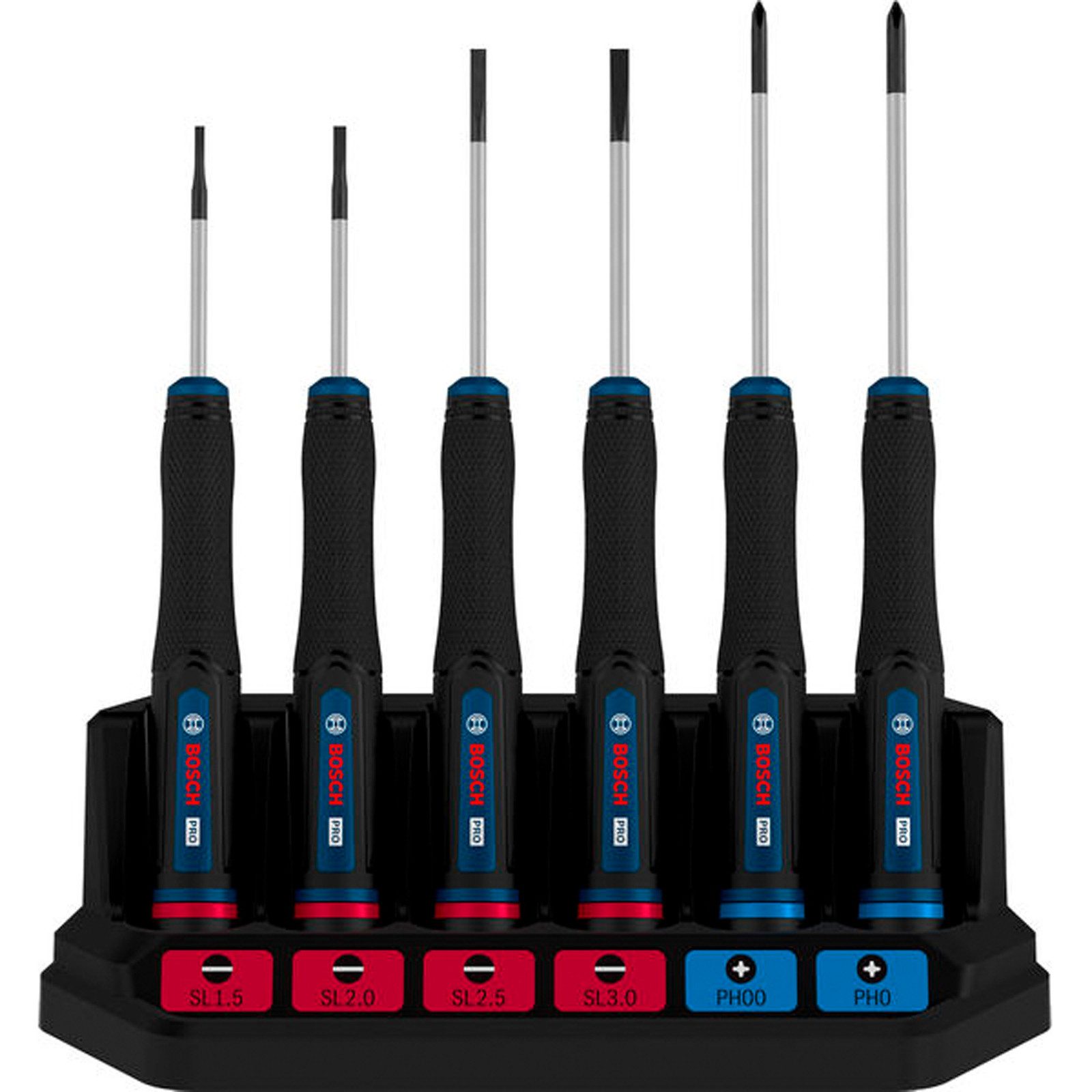 BOSCH Schraubendreher Bosch PRO Präzisionsschraubendreher-Set PH/SL, 6-tlg. - 1600A039PL