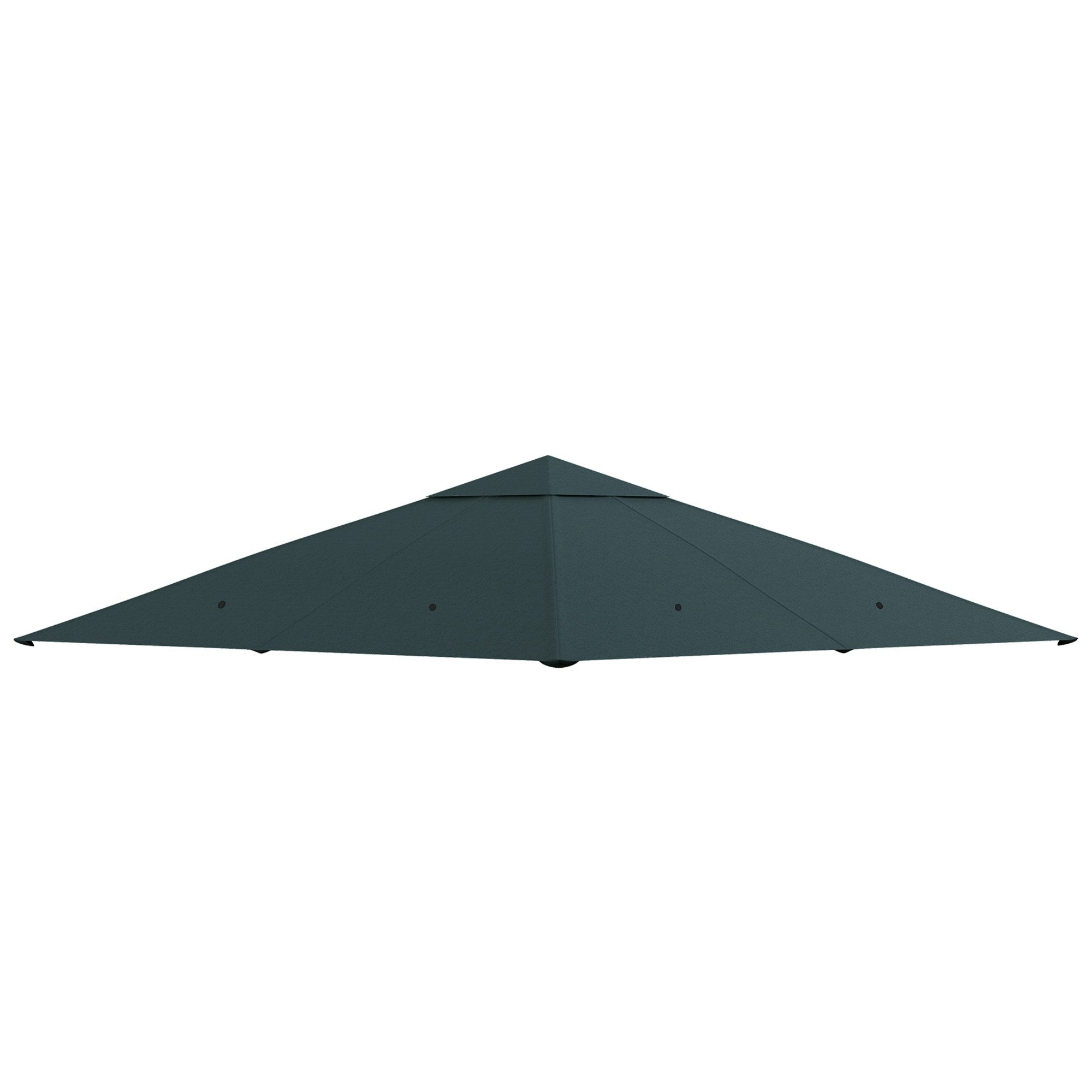 Outsunny Pavillon-Ersatzdach Pavillonabdeckung, Dunkelgrün, 180 g/m², 298 x 298 cm (Ersatzdach, Pavillondach), 298x298 für Metall-Gartenpavillon