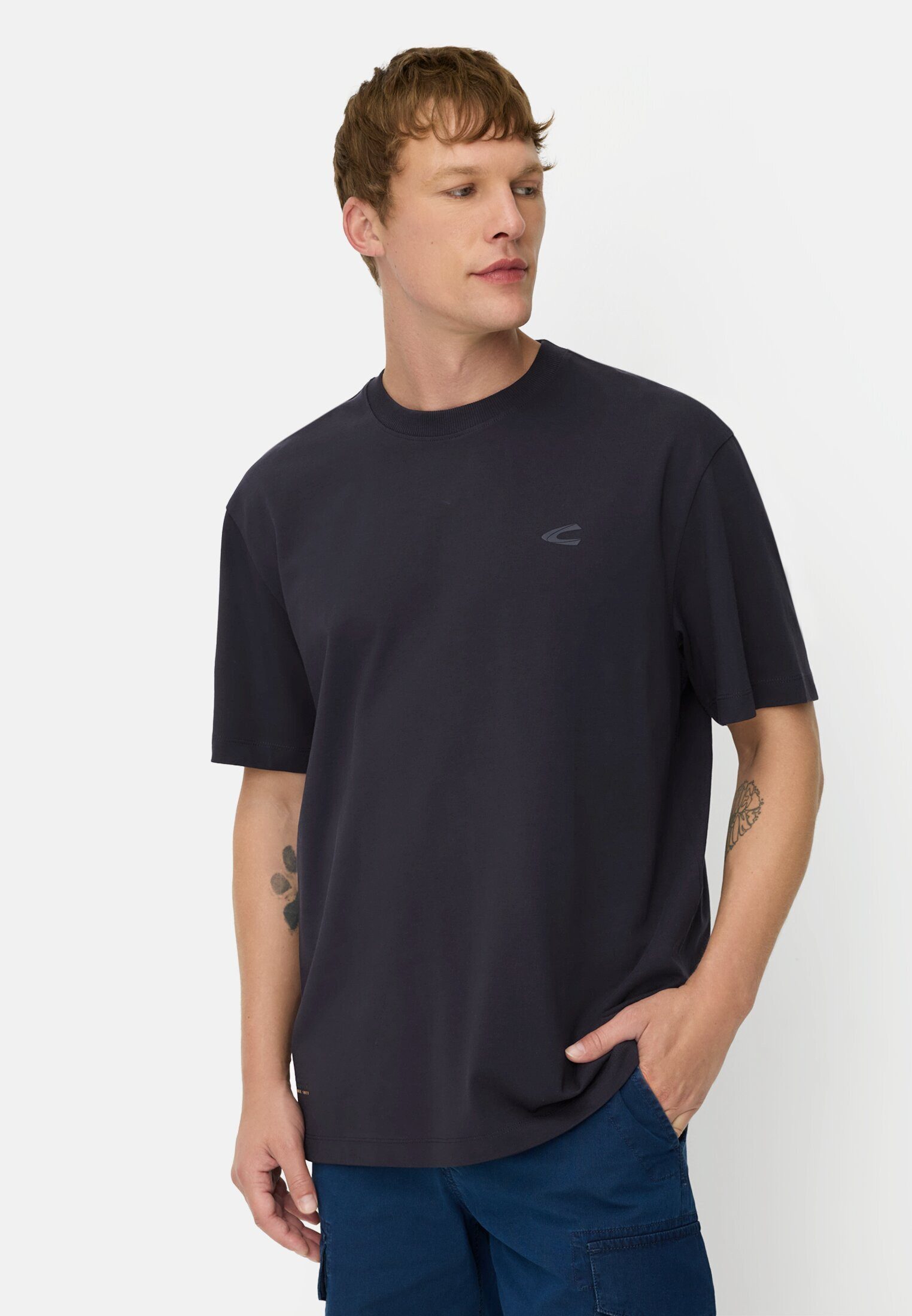 camel active T-Shirt aus Organic Cotton Kurzarm