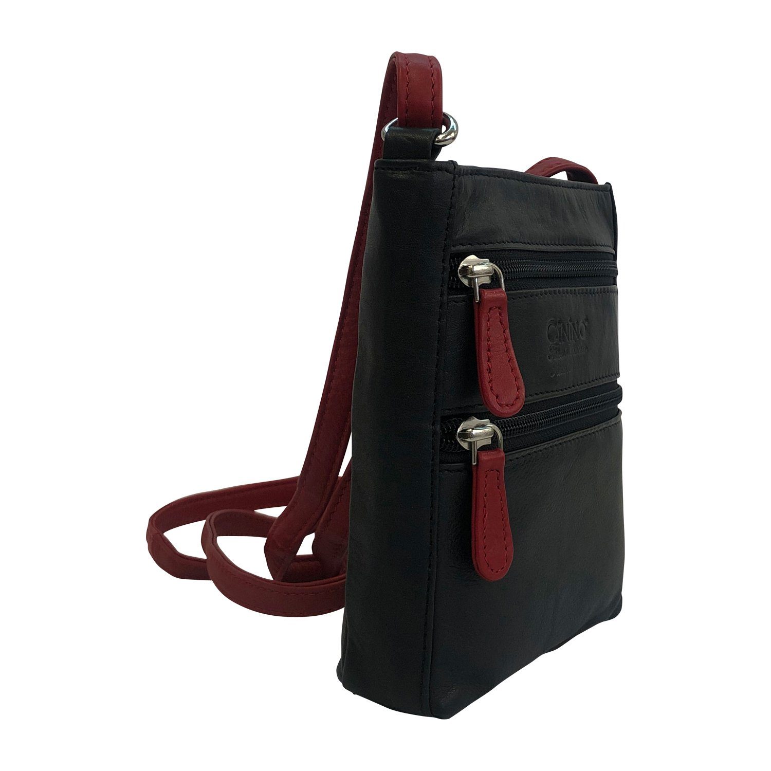 Cinino Handtasche C1935, Umhängetasche Crossoverbag Ledertasche