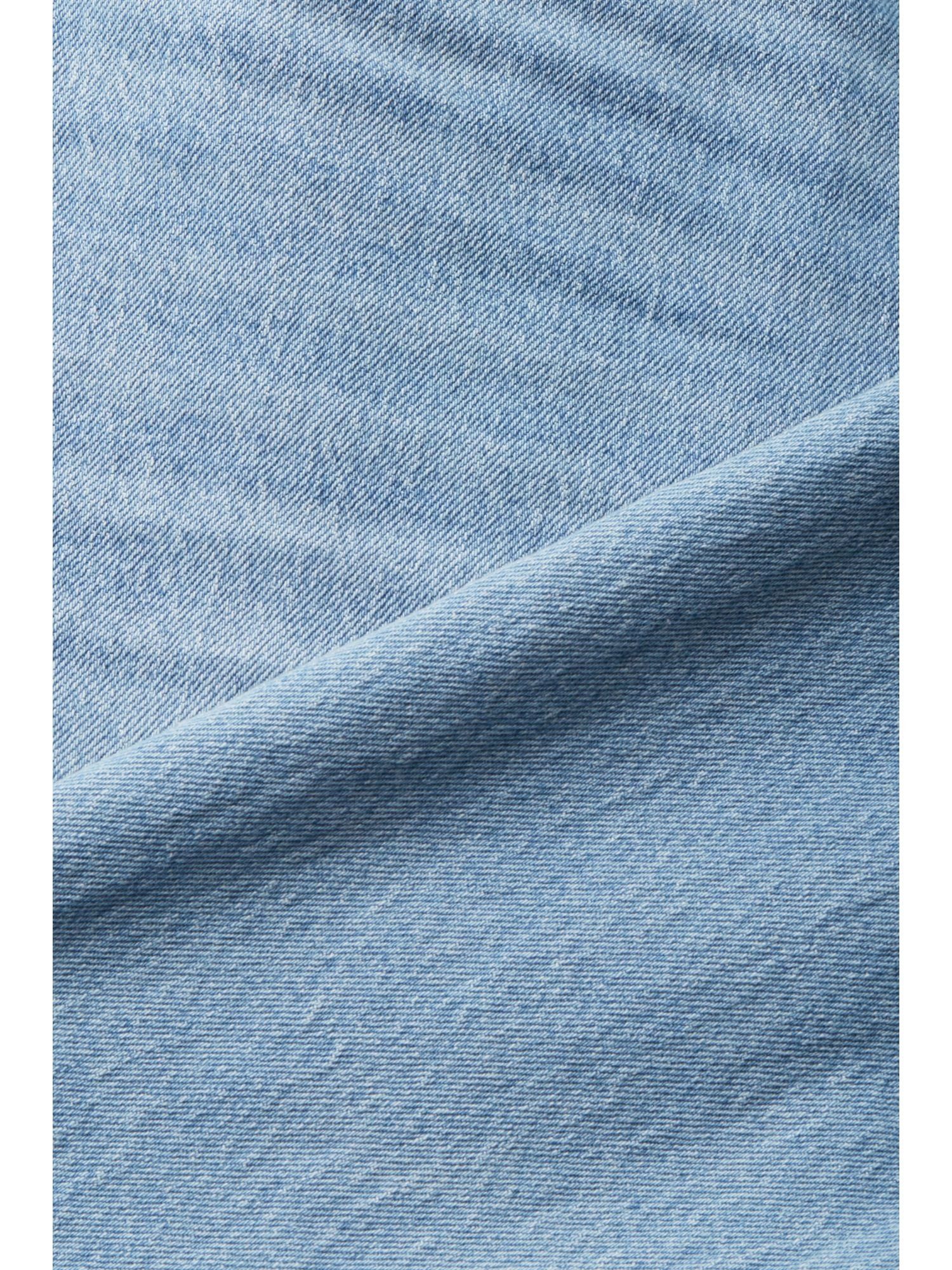 geschnittene Straight-Jeans Jeans Gerade BLUE Esprit BLEACHED