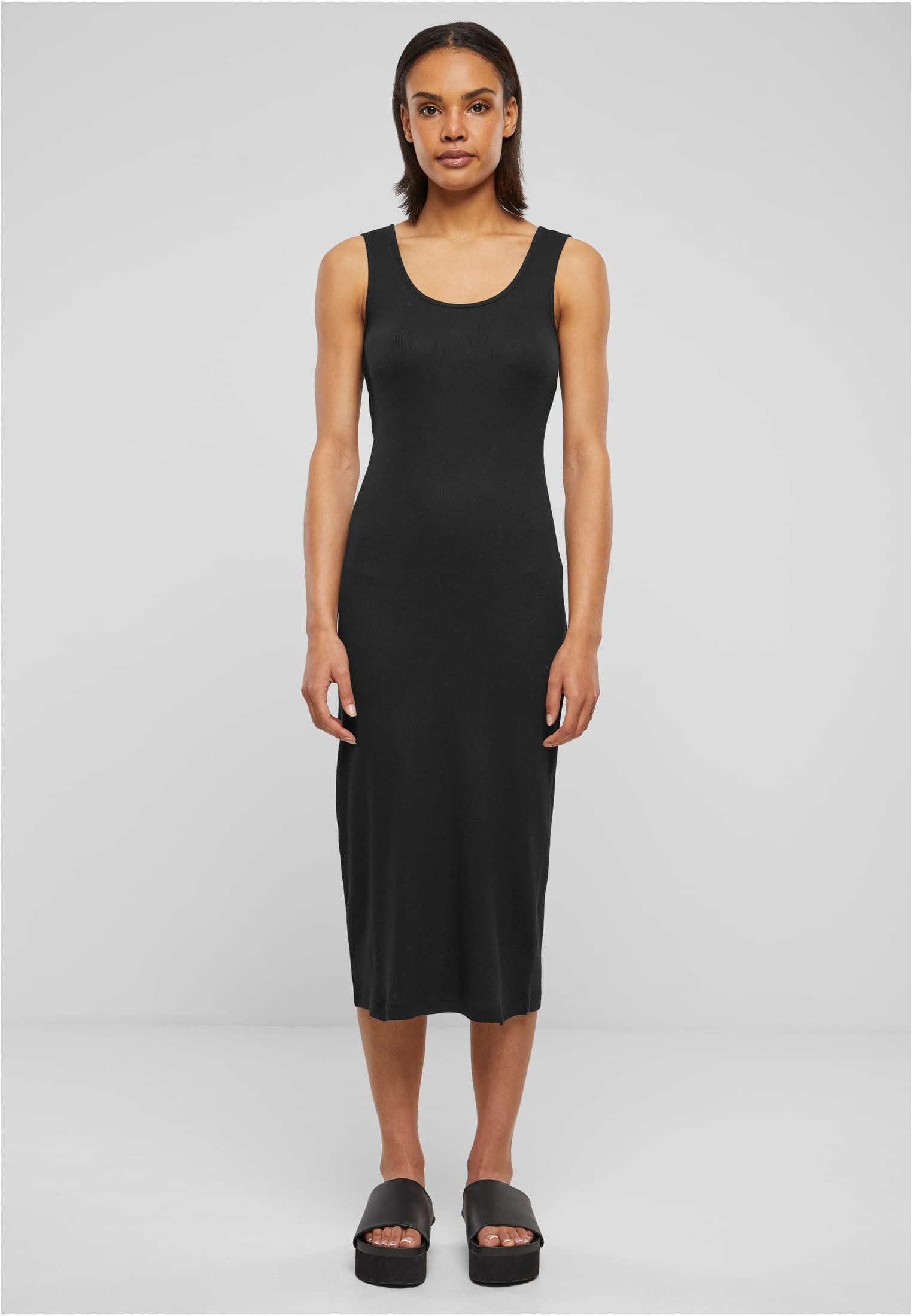 URBAN CLASSICS Sweatkleid Ladies Rib Top Dress Kleid Damen günstig online kaufen