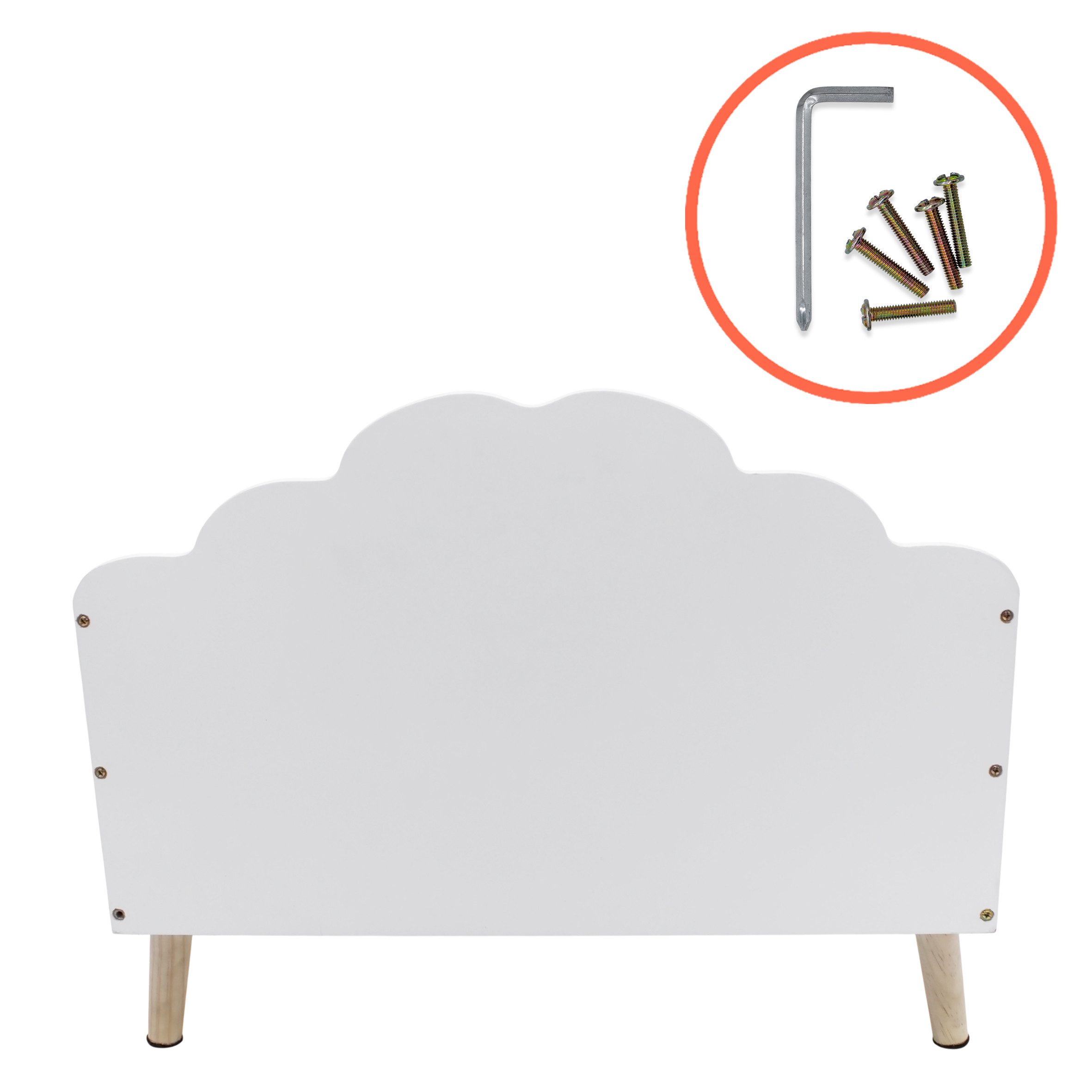 Spetebo Aufbewahrungsbox Kinder Aufbewahrungstruhe Wolke 58 x 45 cm (Anzahl, 1 St., Stück), robust und langlebig – Bild 3 von 5