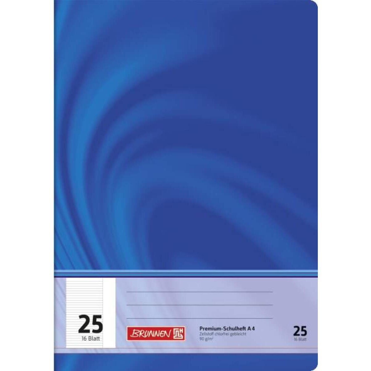 BRUNNEN Schulheft BRUNNEN Schulheft Young Vivendi A4, liniert, Liniatur 25, 16 Blatt